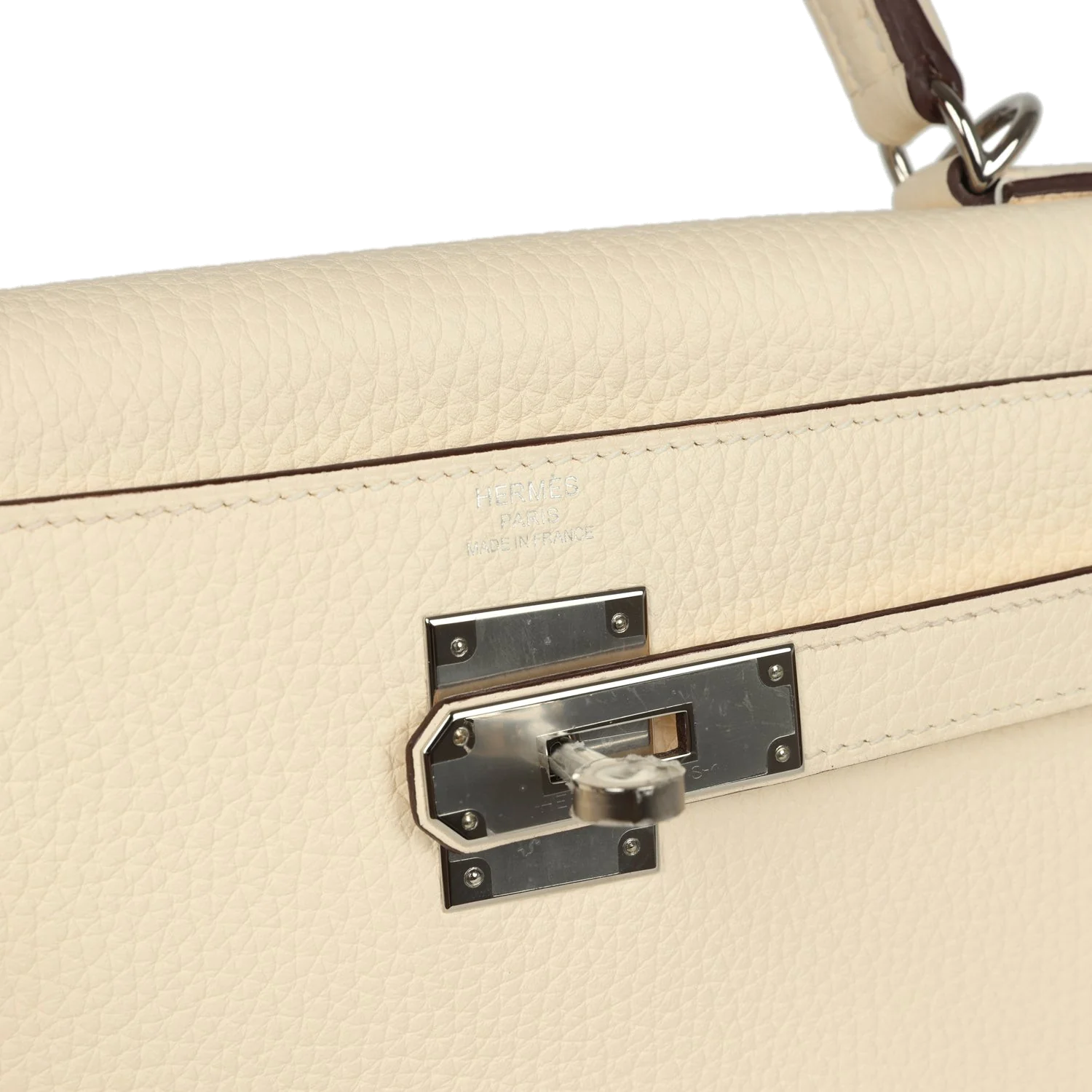 Hermes Kelly Retourne 28 Nata Clemence Palladium Hardware — фото 8