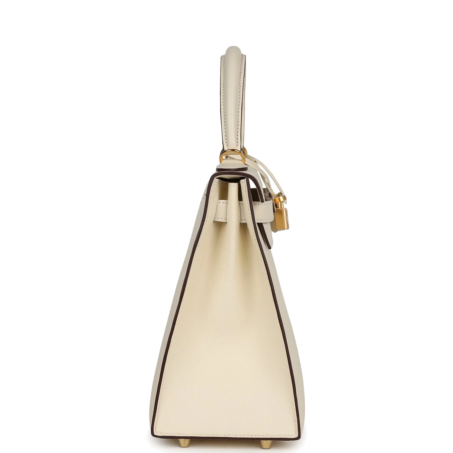 Hermes Kelly Sellier 28 Nata Epsom Gold Hardware — фото 4