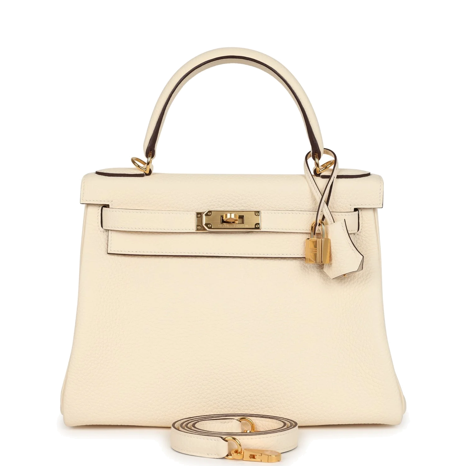 Hermes Kelly Retourne 28 Nata Clemence Gold Hardware — фото 2