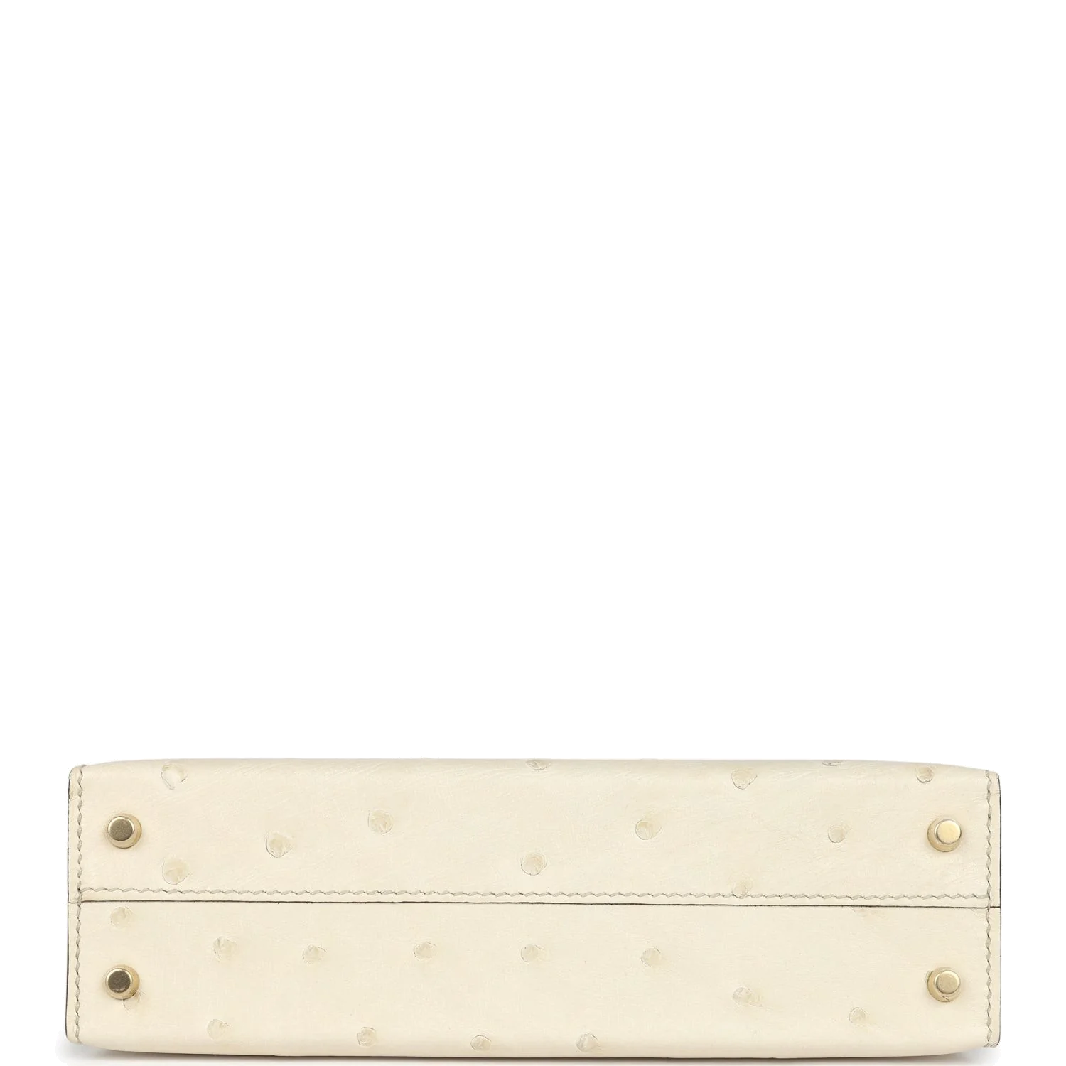 Hermes Special Order (HSS) Kelly Sellier 20 Beton and Gris Tourterelle Ostrich Permabrass Hardware — фото 7