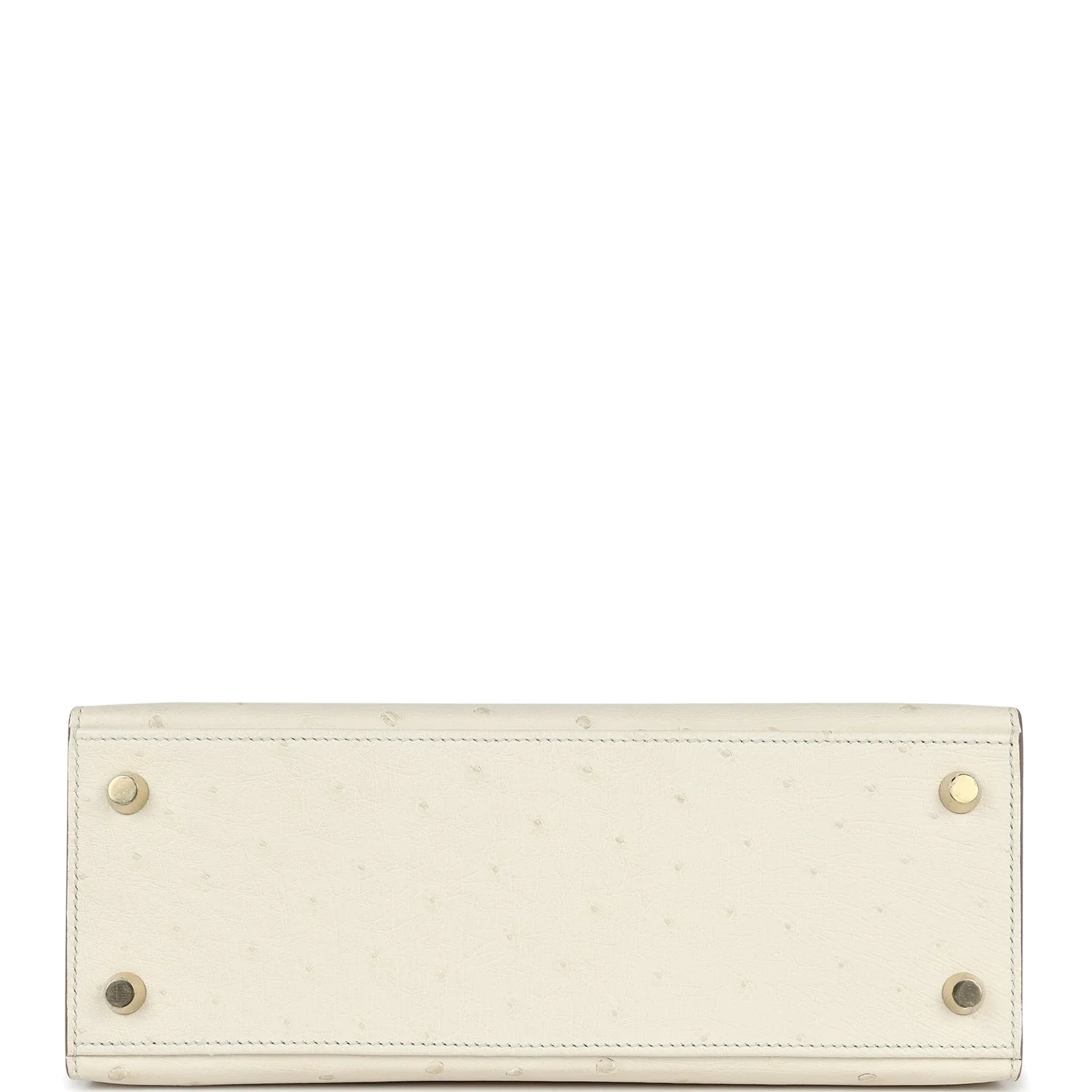 Hermes Special Order (HSS) Kelly Sellier 25 Beton Ostrich Verso Brushed Gold Hardware — фото 7
