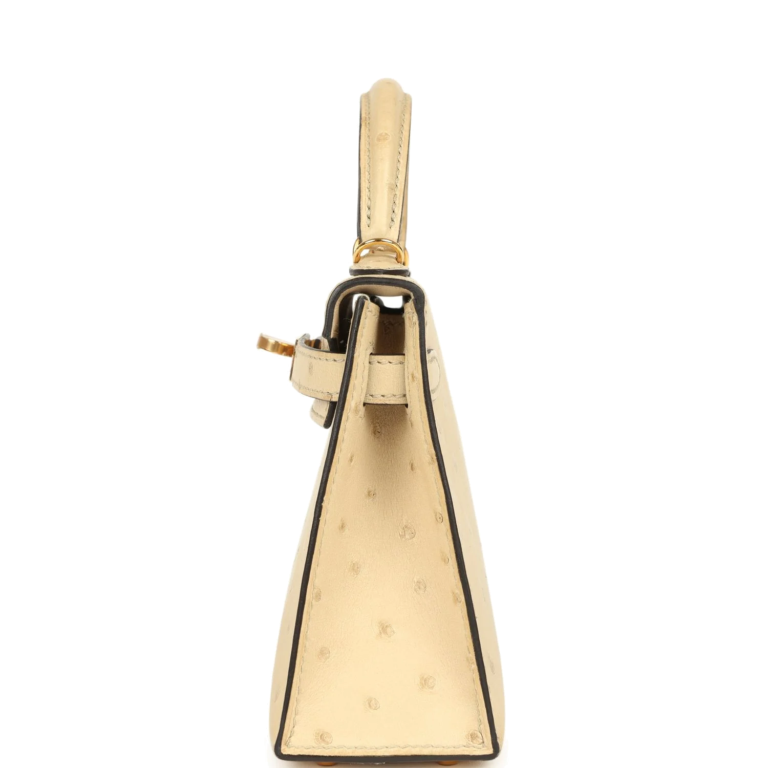 Hermes Kelly Sellier 20 Parchemin Ostrich Gold Hardware — фото 4