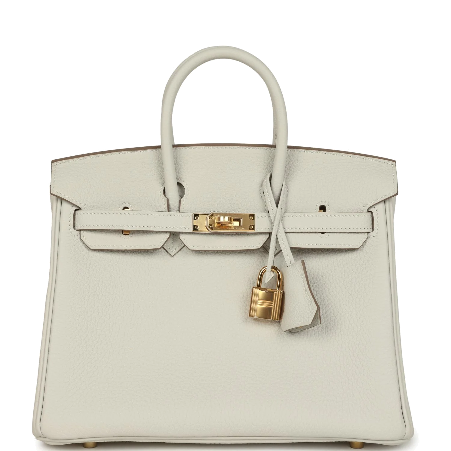 Hermes Birkin 25 Gris Pale Togo Gold Hardware Серый бледный — фото 2