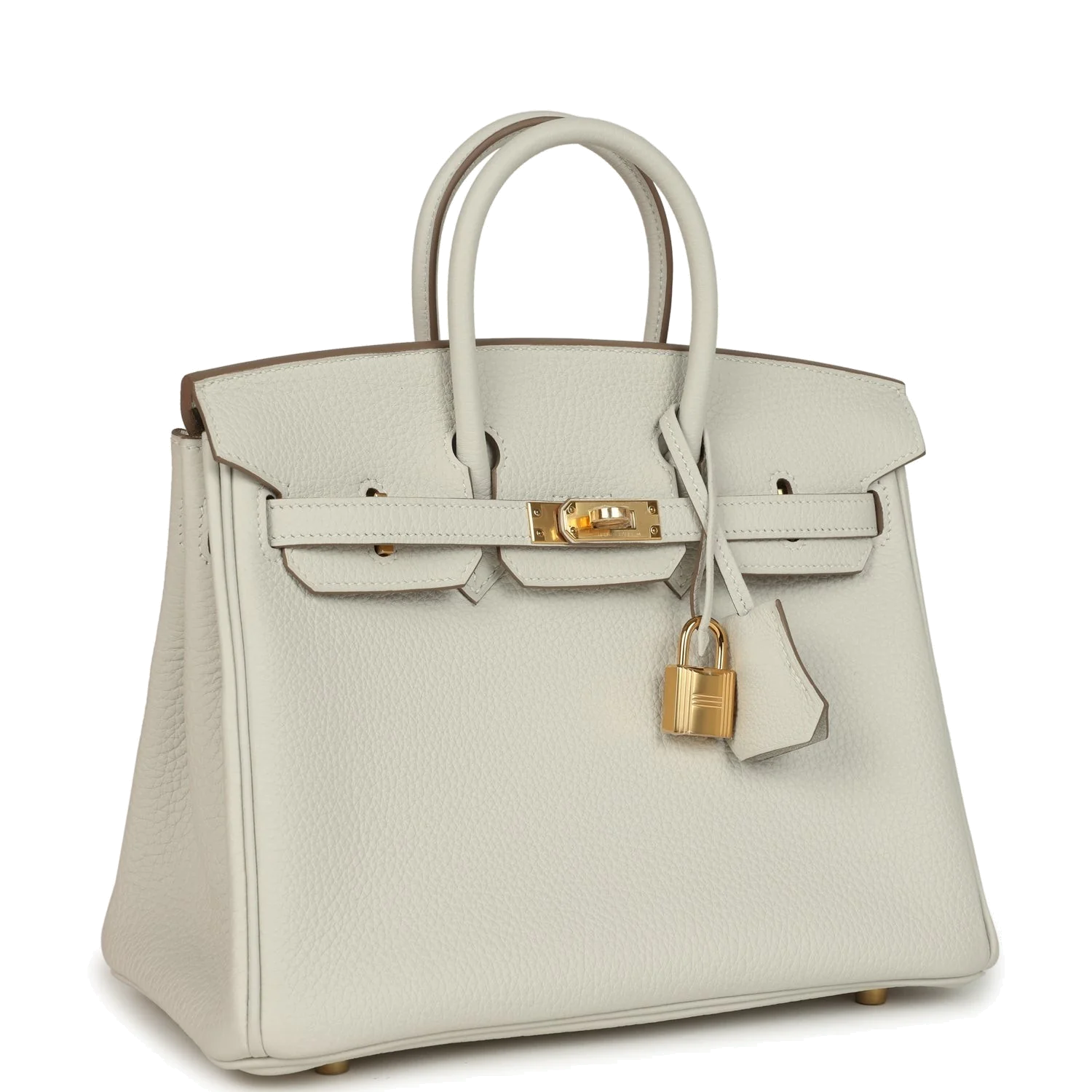 Hermes Birkin 25 Gris Pale Togo Gold Hardware Серый бледный — фото 3