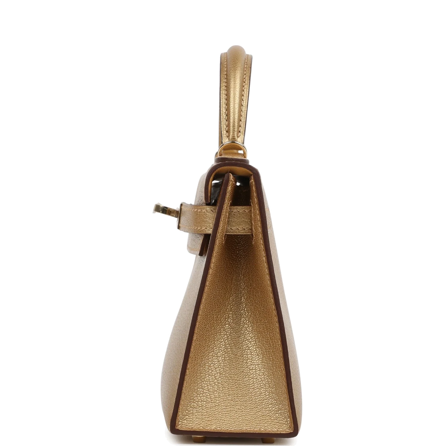 Hermes Kelly Sellier 20 Dore Chevre Chamkilight Permabrass Hardware — фото 4