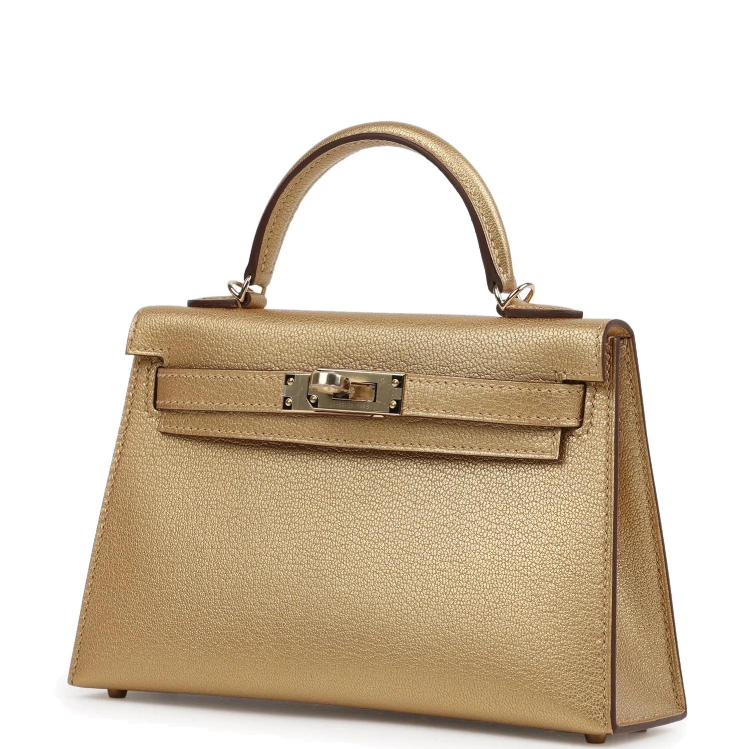 Hermes Kelly Sellier 20 Dore Chevre Chamkilight Permabrass Hardware — фото 6