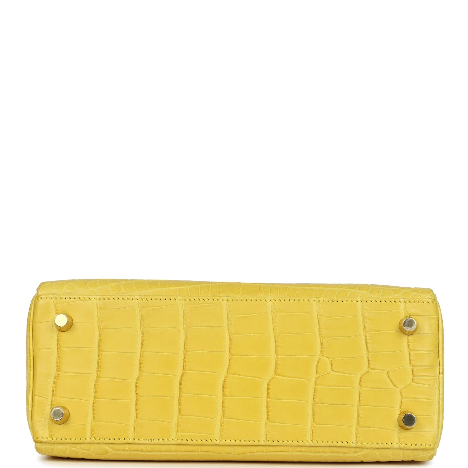 Hermes Kelly Retourne 25 Mimosa Matte Alligator Permabrass Hardware — фото 7