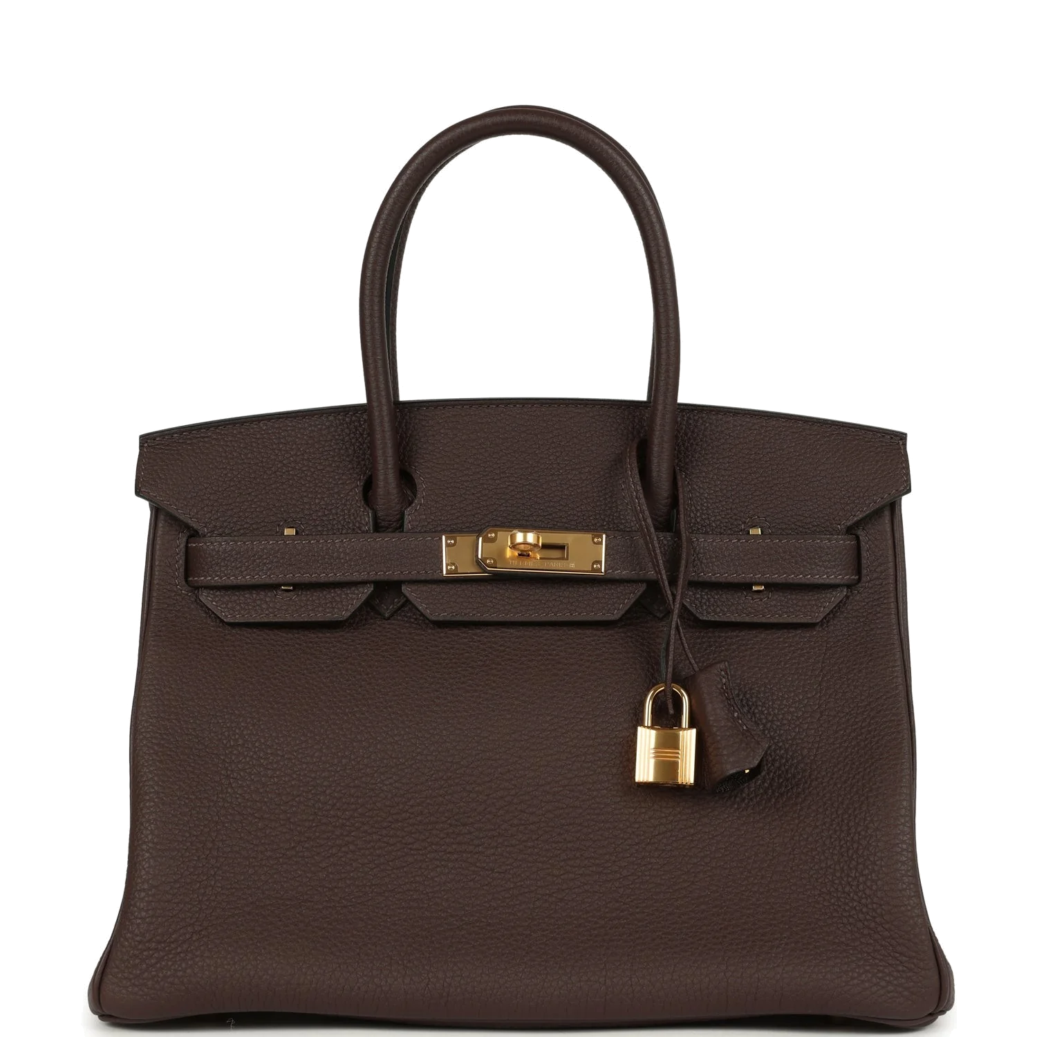 Hermes Birkin 30 Chocolate Togo Gold Hardware Шоколад Togo — фото 2