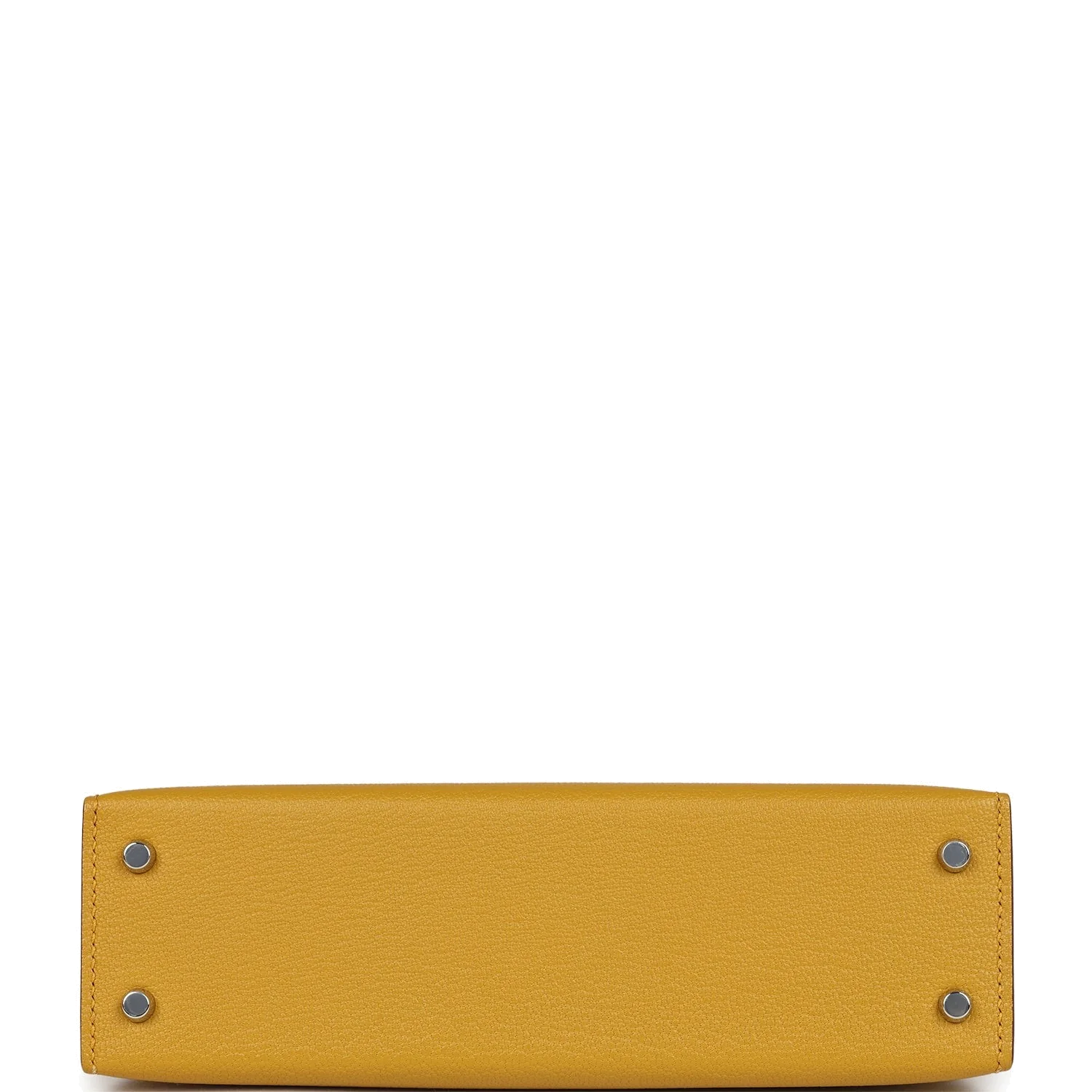 Hermes Kelly Sellier 20 Jaune Ambre Verso Chèvre Mysore Palladium Hardware — фото 7