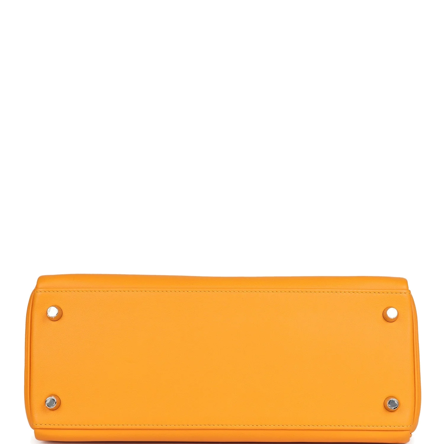 Hermes Special Order (HSS) Kelly Retourne 28 Jaune D'Or Swift Brushed Palladium Hardware — фото 7