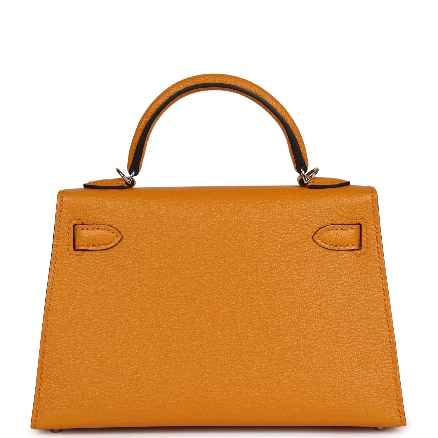 Hermes Kelly Sellier 20 Moutarde Chevre Palladium Hardware — фото 5