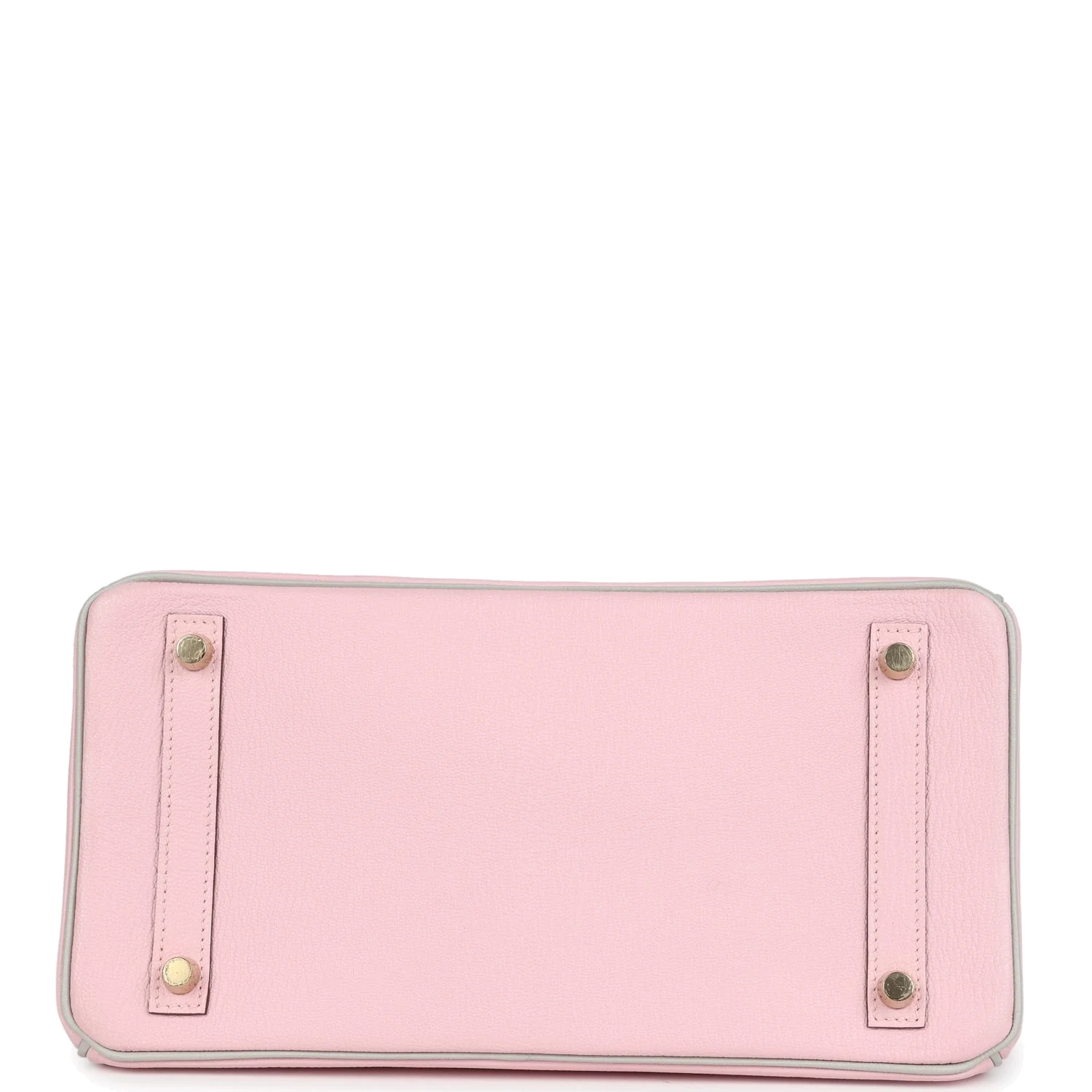 Hermes Special Order (HSS) Birkin 30 Rose Sakura and Gris Perle Chevre Brushed Gold Hardware Розовый Сакура — фото 7