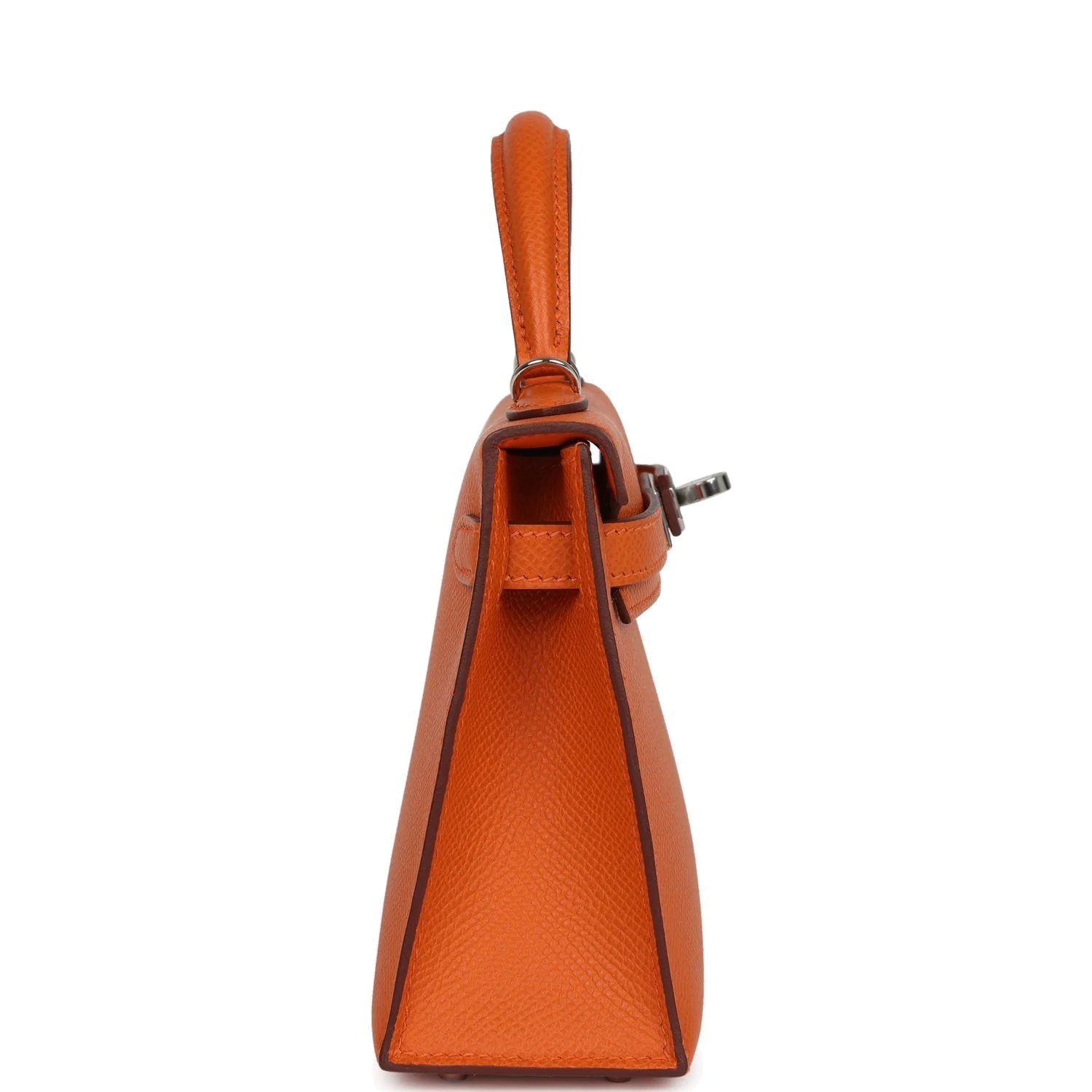Hermes Kelly Sellier 20 Orange Epsom Palladium Hardware — фото 4