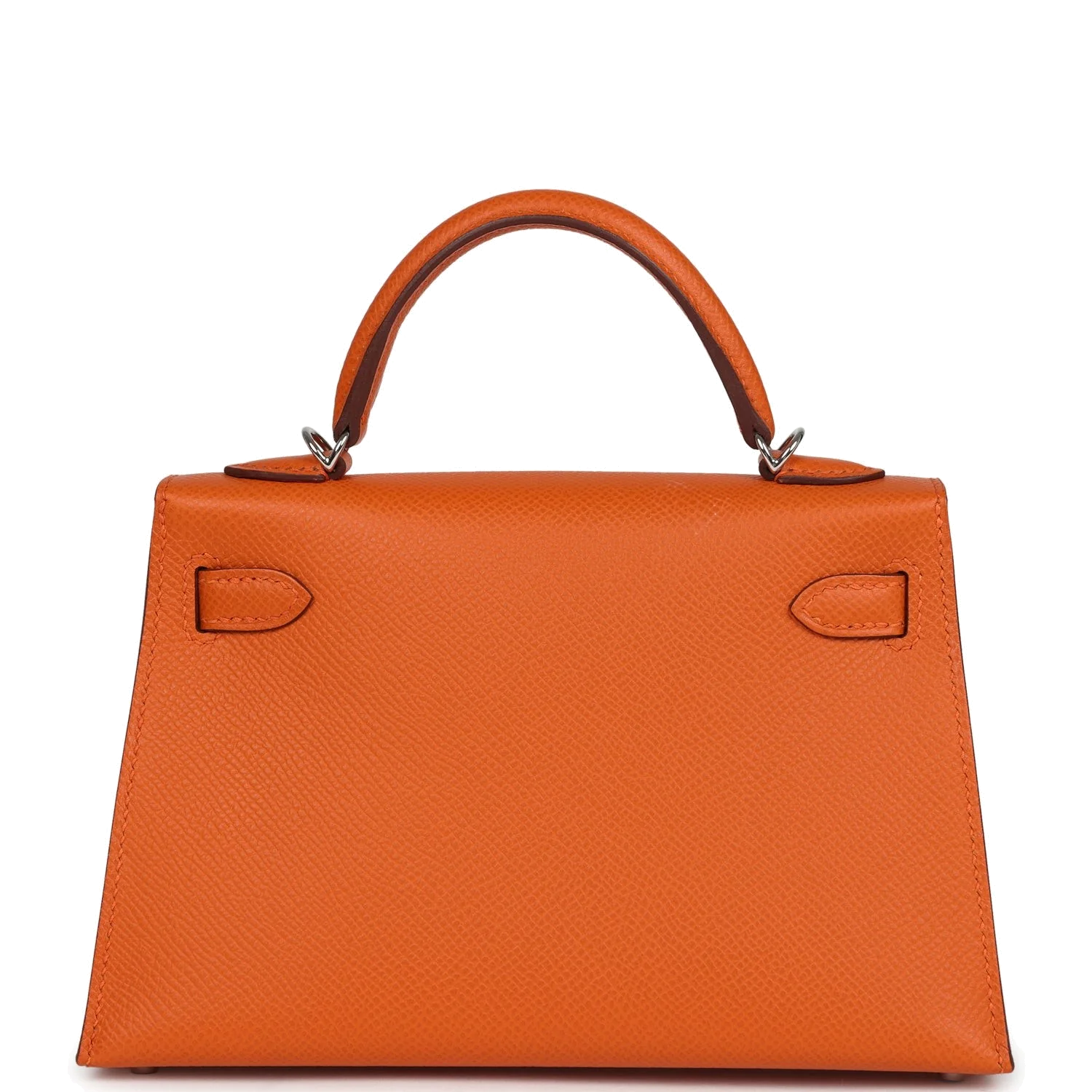 Hermes Kelly Sellier 20 Orange Epsom Palladium Hardware — фото 5