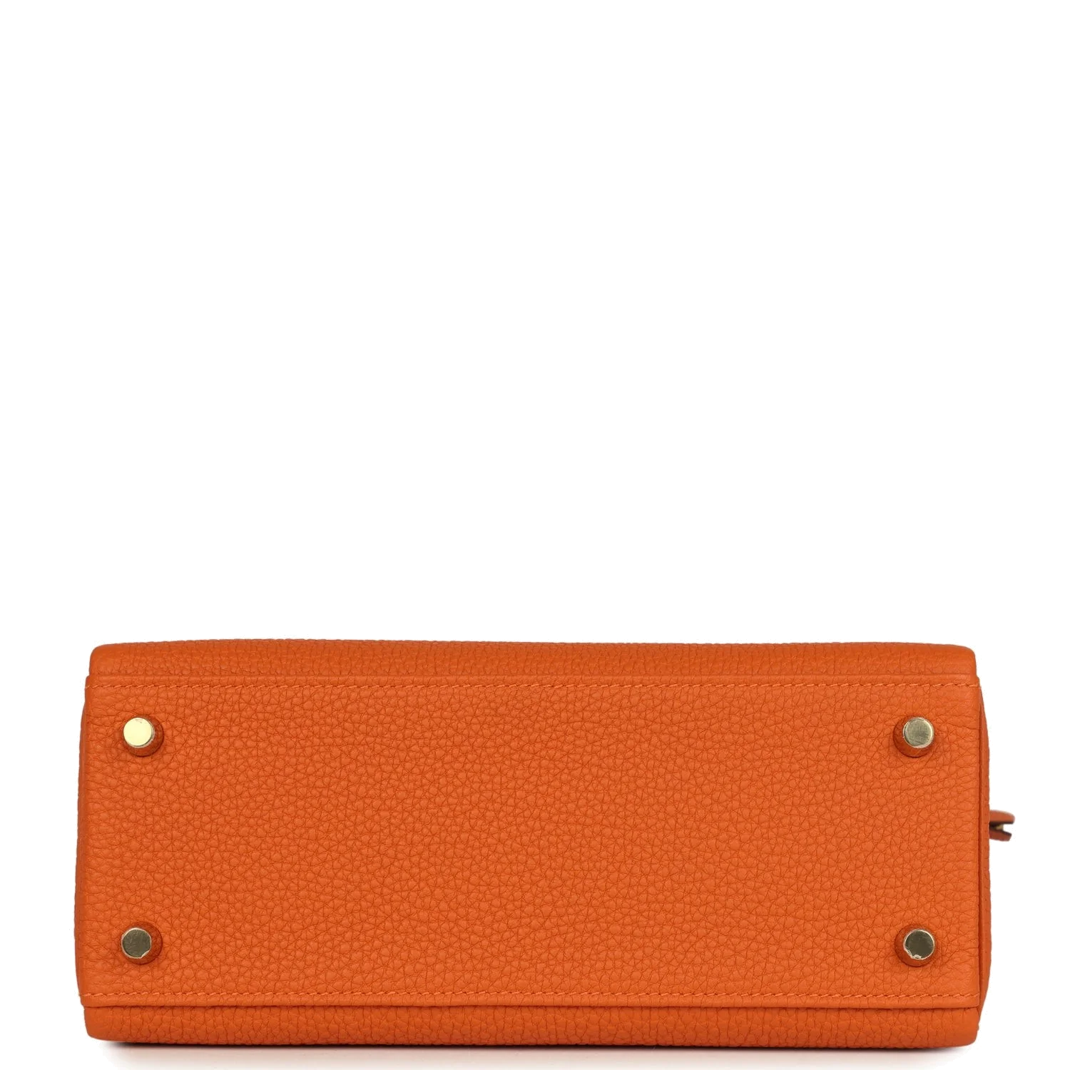 Hermes Special Order (HSS) Kelly Retourne 25 Orange Verso Togo Gold Hardware — фото 7