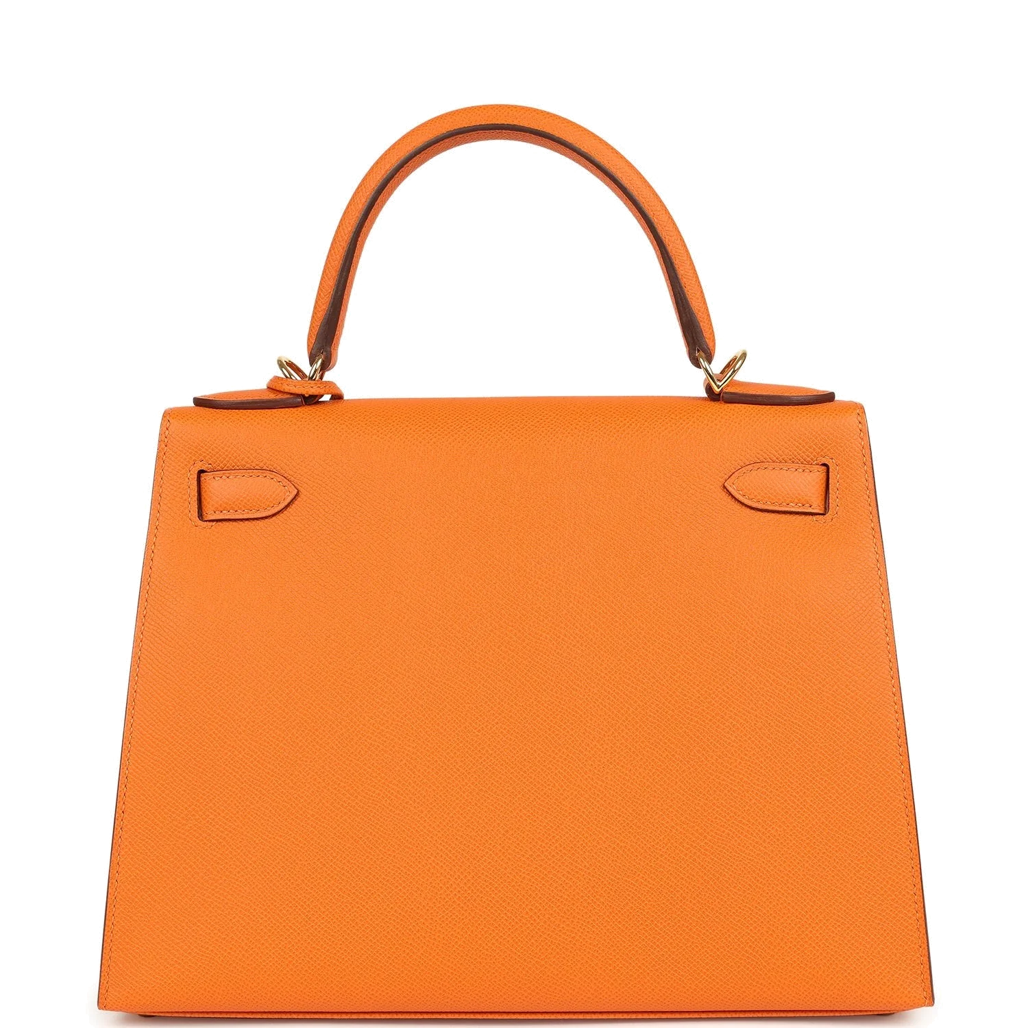 Hermes Kelly Sellier 28 Orange Epsom Gold Hardware — фото 5