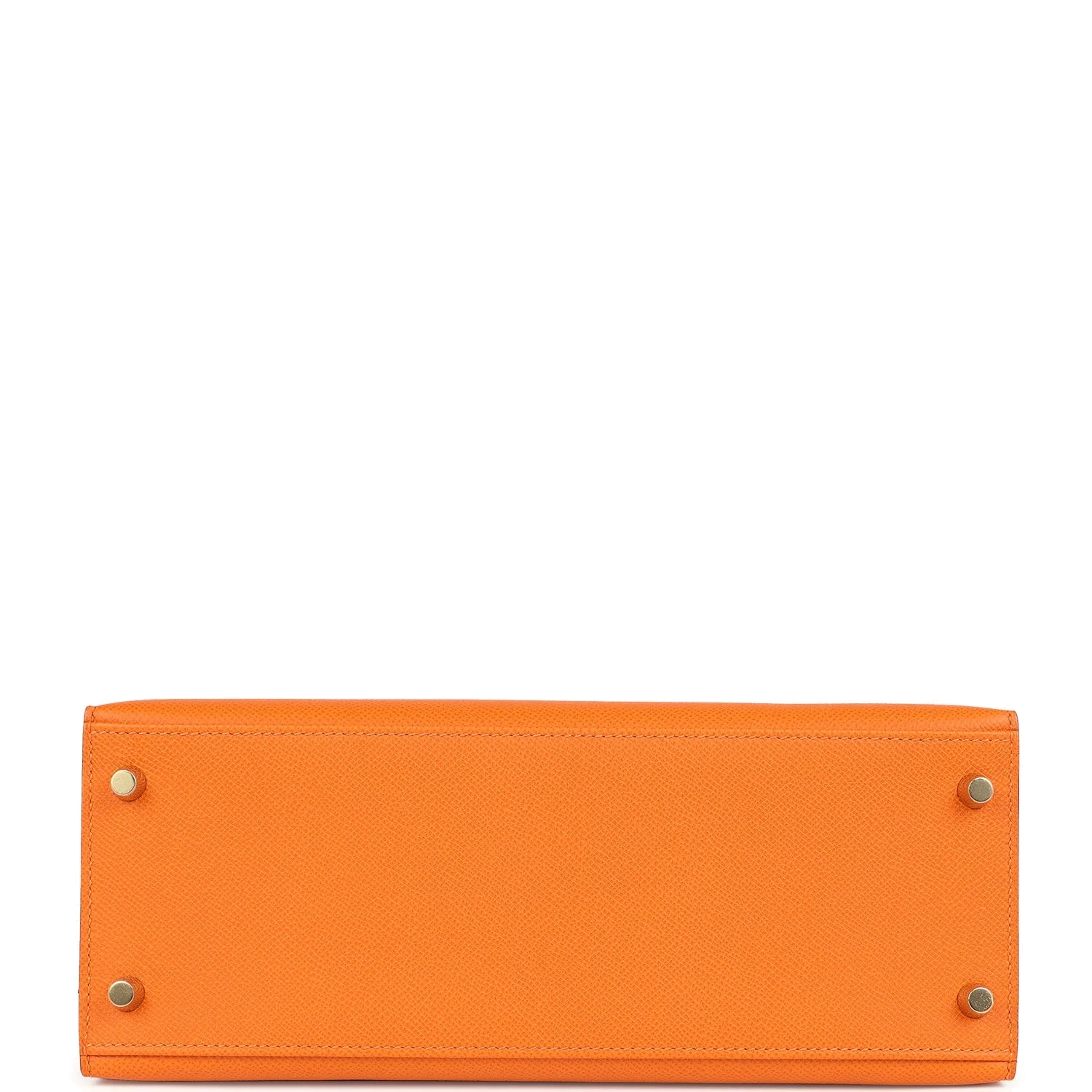 Hermes Kelly Sellier 28 Orange Epsom Gold Hardware — фото 7