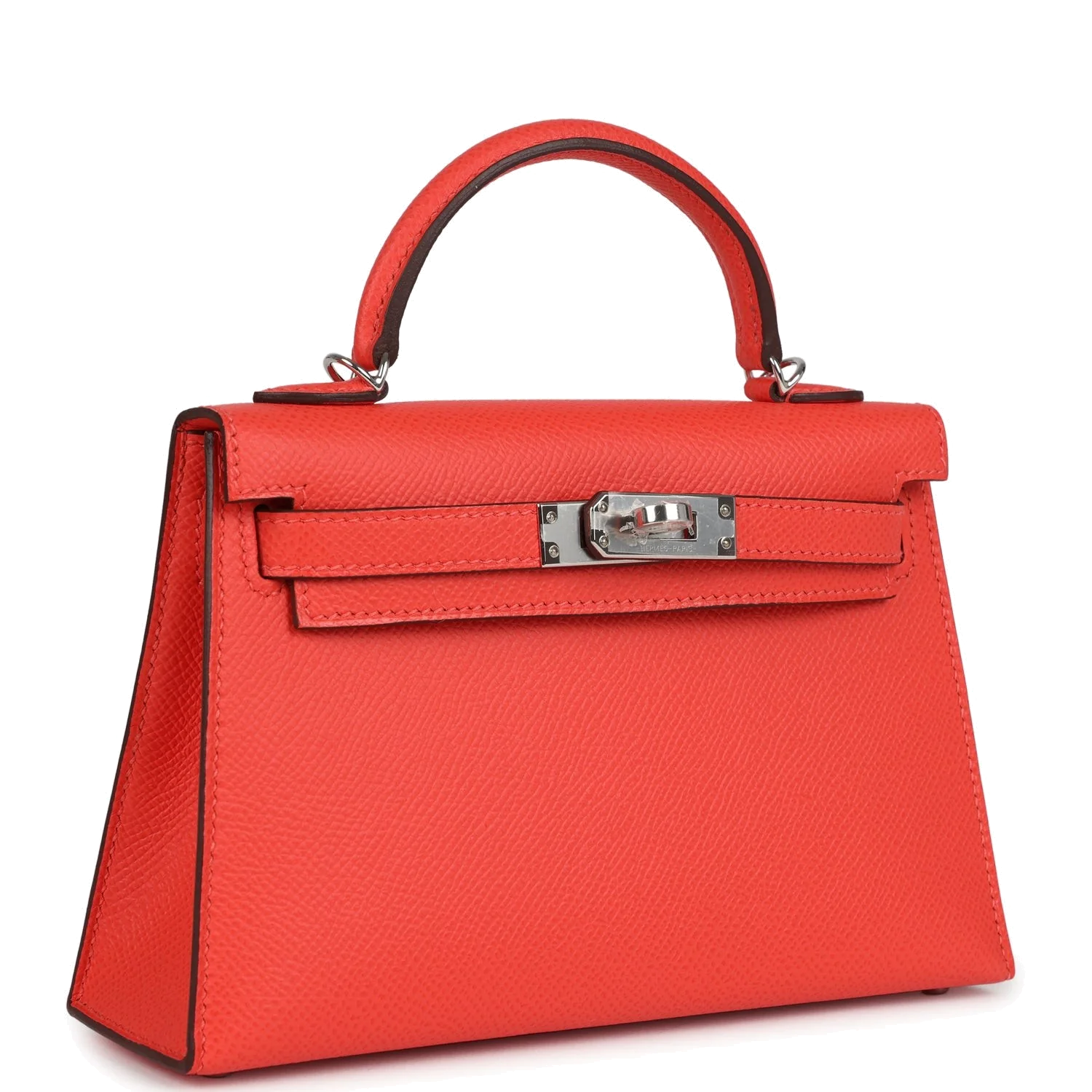 Hermes Kelly Sellier 20 Orange Field Epsom Palladium Hardware — фото 3