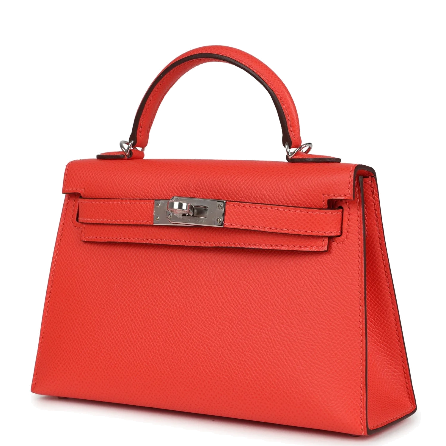 Hermes Kelly Sellier 20 Orange Field Epsom Palladium Hardware — фото 4
