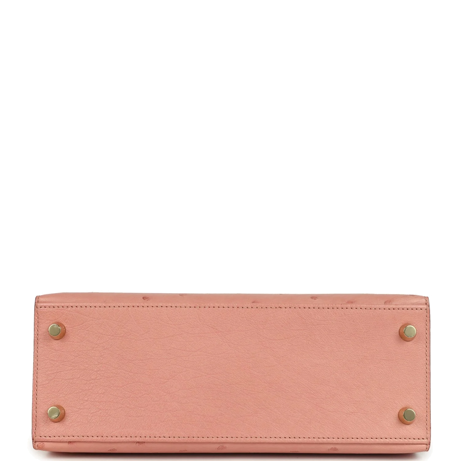 Hermes Kelly Sellier 25 Terre Cuite Ostrich Gold Hardware — фото 7