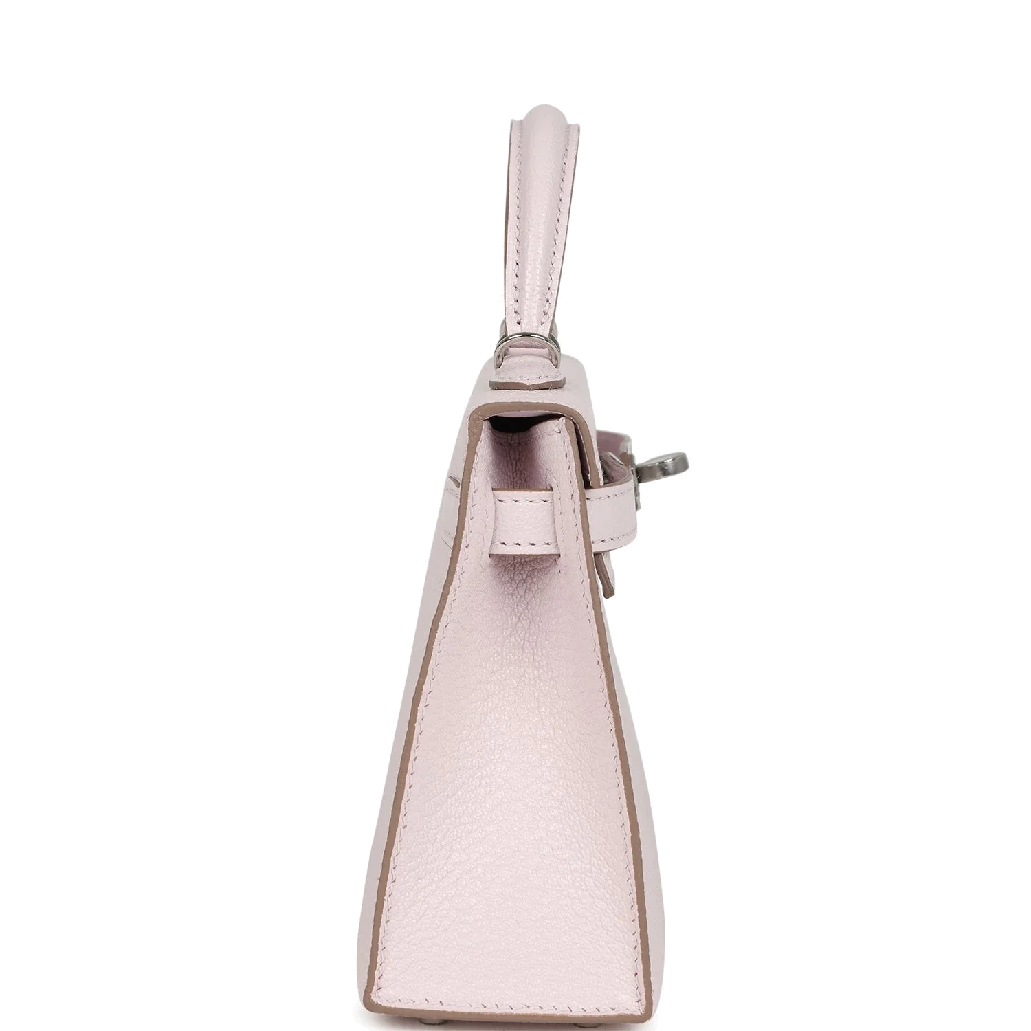 Hermes Kelly Sellier 20 Mauve Pale Chevre Palladium Hardware — фото 4