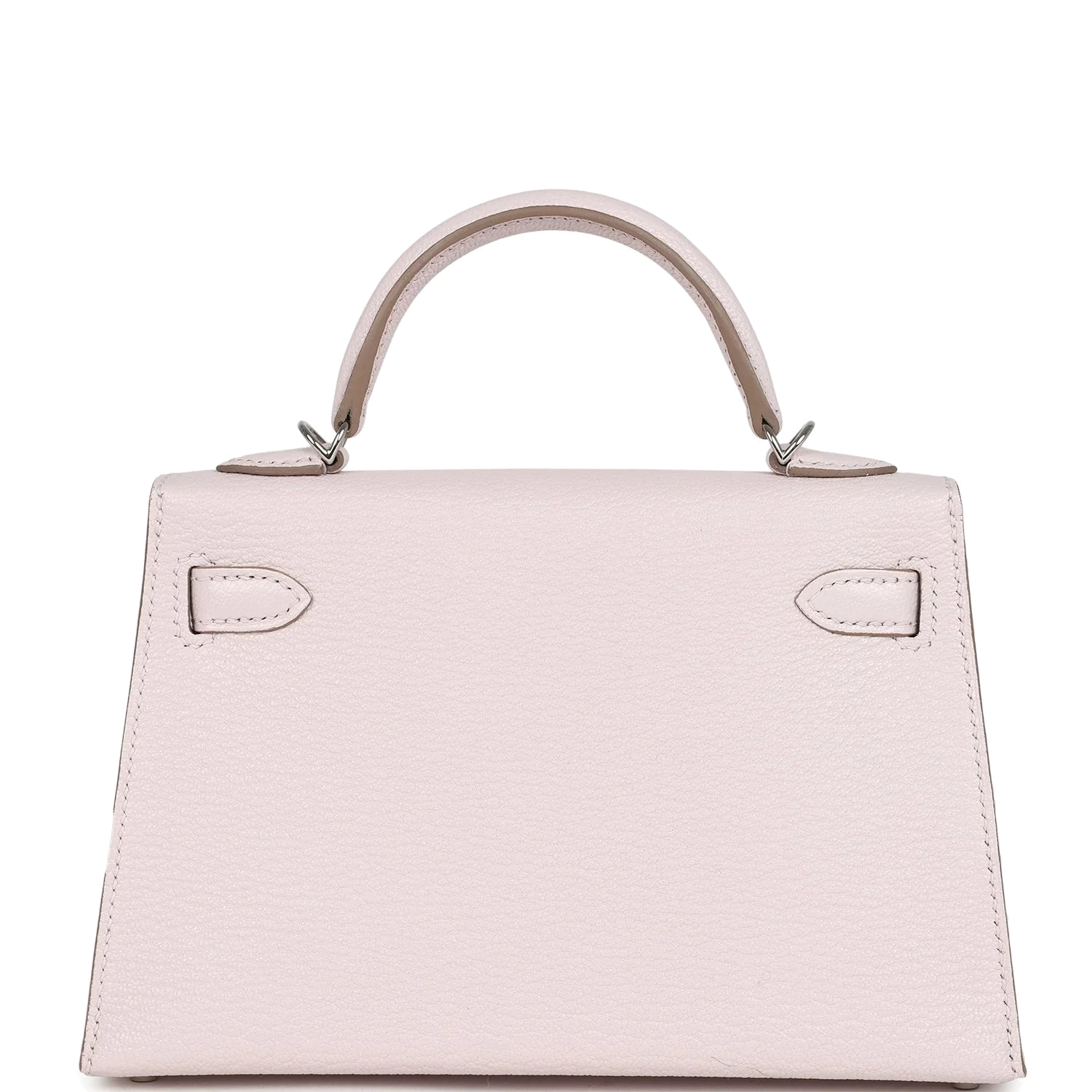 Hermes Kelly Sellier 20 Mauve Pale Chevre Palladium Hardware — фото 5