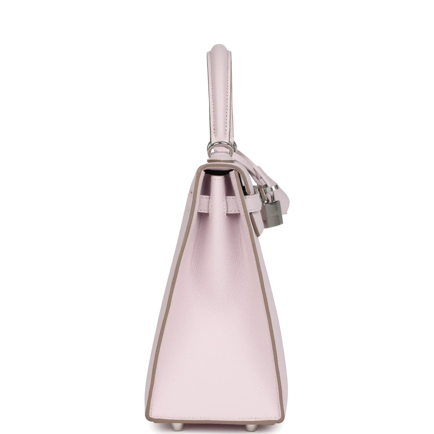 Hermes Kelly Sellier 25 Mauve Pale Epsom Palladium Hardware — фото 5