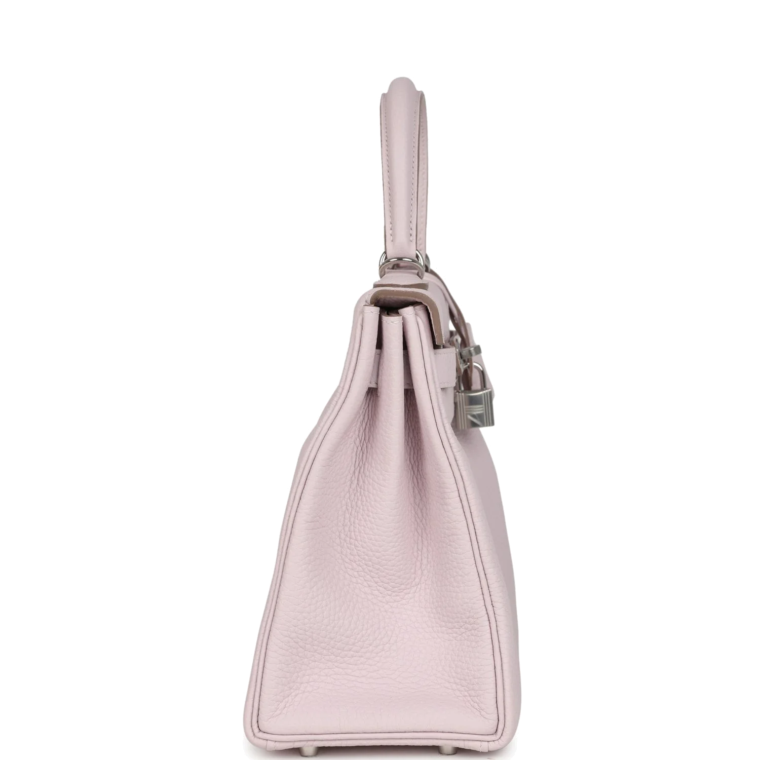 Hermes Kelly Retourne 28 Mauve Pale Clemence Palladium Hardware — фото 5