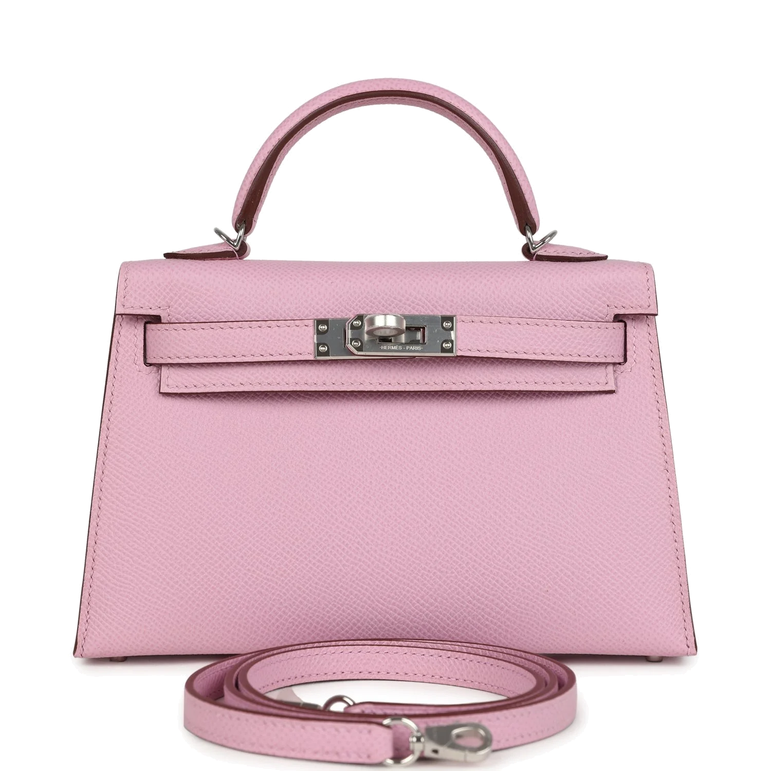 Hermes Kelly Sellier 20 Mauve Sylvestre Epsom Palladium Hardware