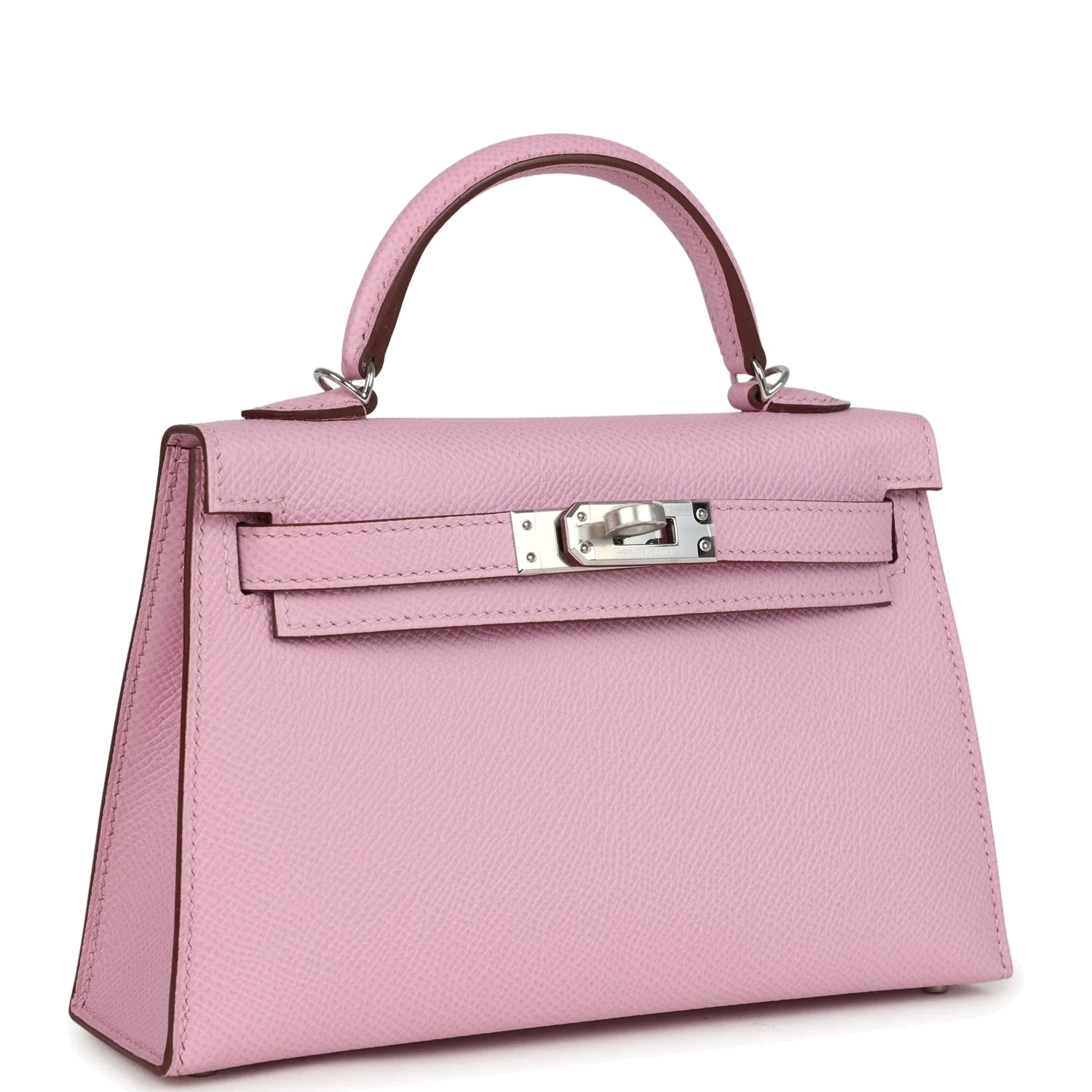 Hermes Kelly Sellier 20 Mauve Sylvestre Epsom Palladium Hardware — фото 3