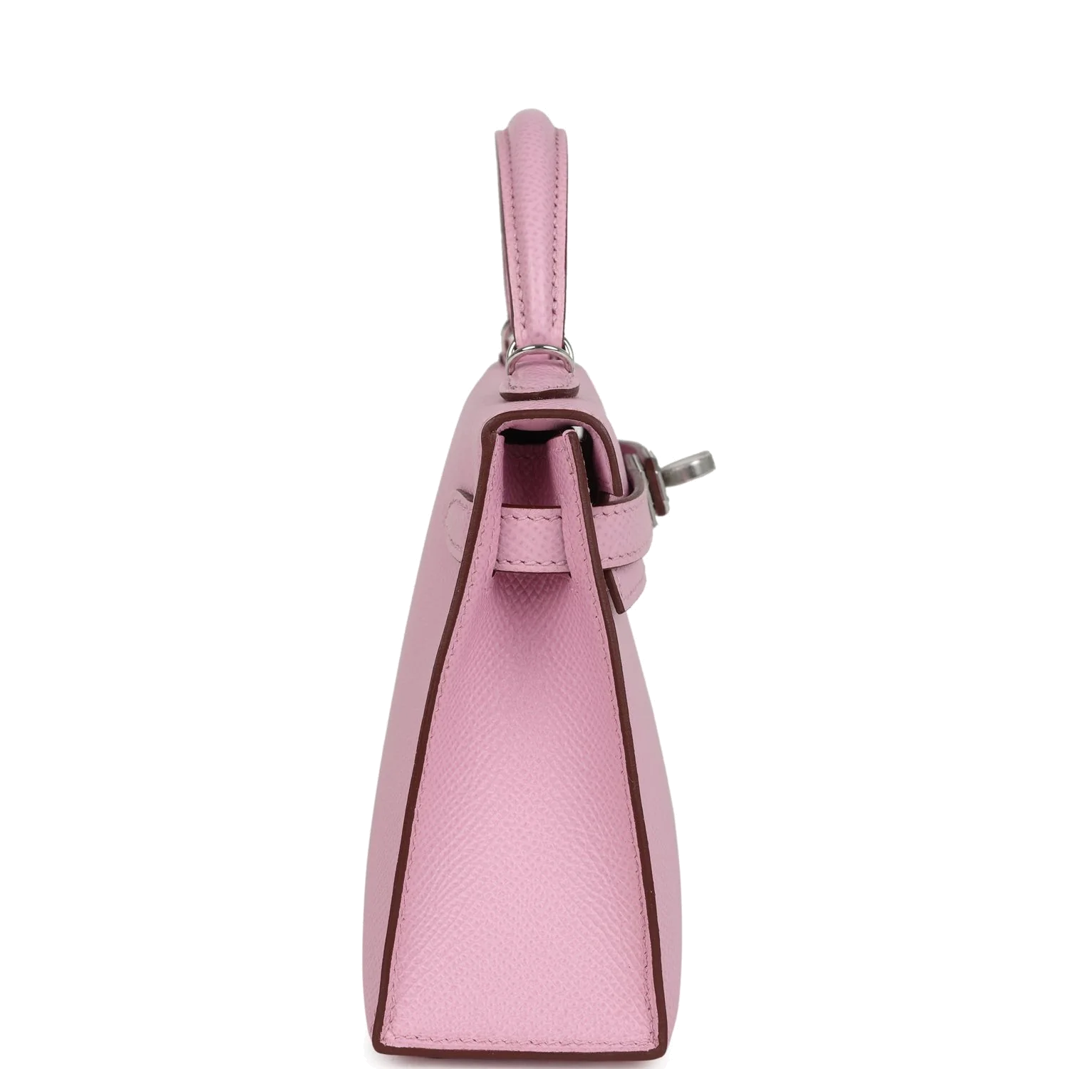 Hermes Kelly Sellier 20 Mauve Sylvestre Epsom Palladium Hardware — фото 4