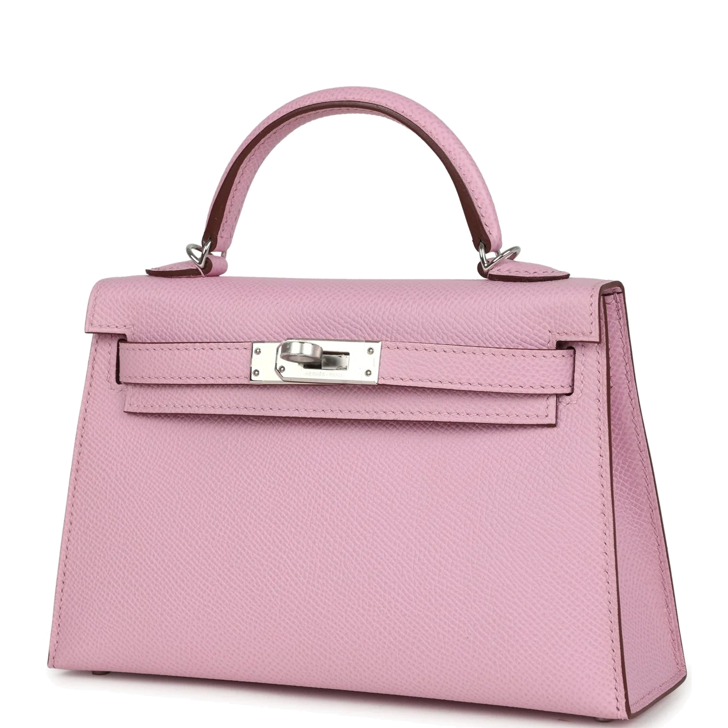 Hermes Kelly Sellier 20 Mauve Sylvestre Epsom Palladium Hardware — фото 6