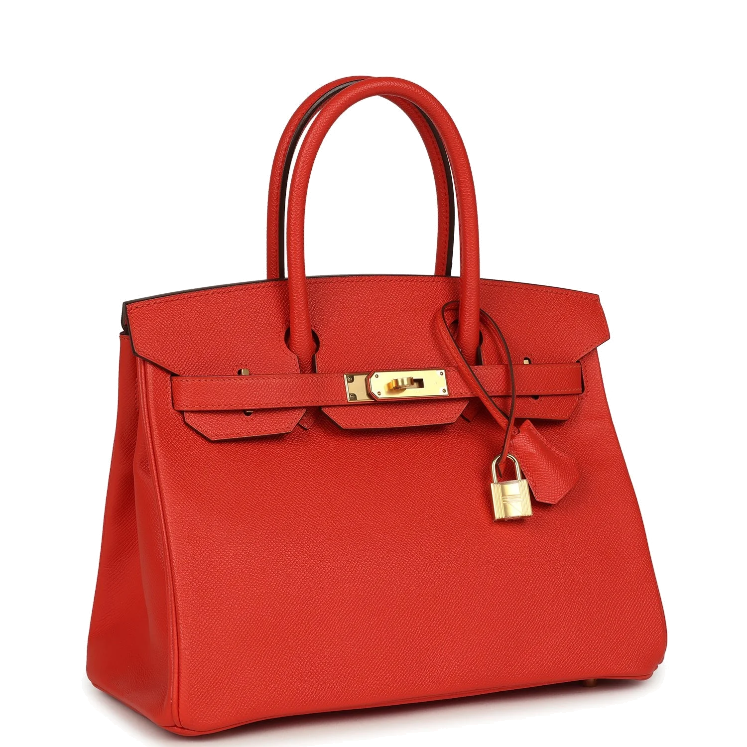 Hermes Birkin 30 Rouge Tomate Epsom Gold Hardware Красный томат — фото 3