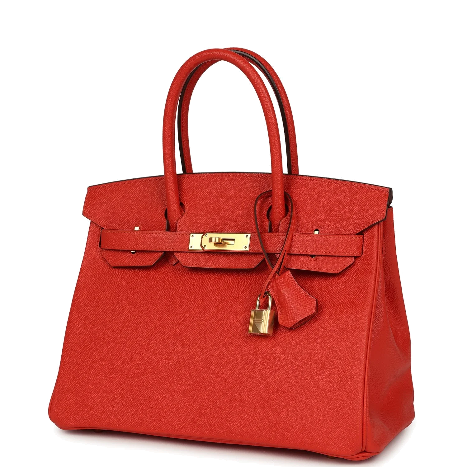 Hermes Birkin 30 Rouge Tomate Epsom Gold Hardware Красный томат — фото 6
