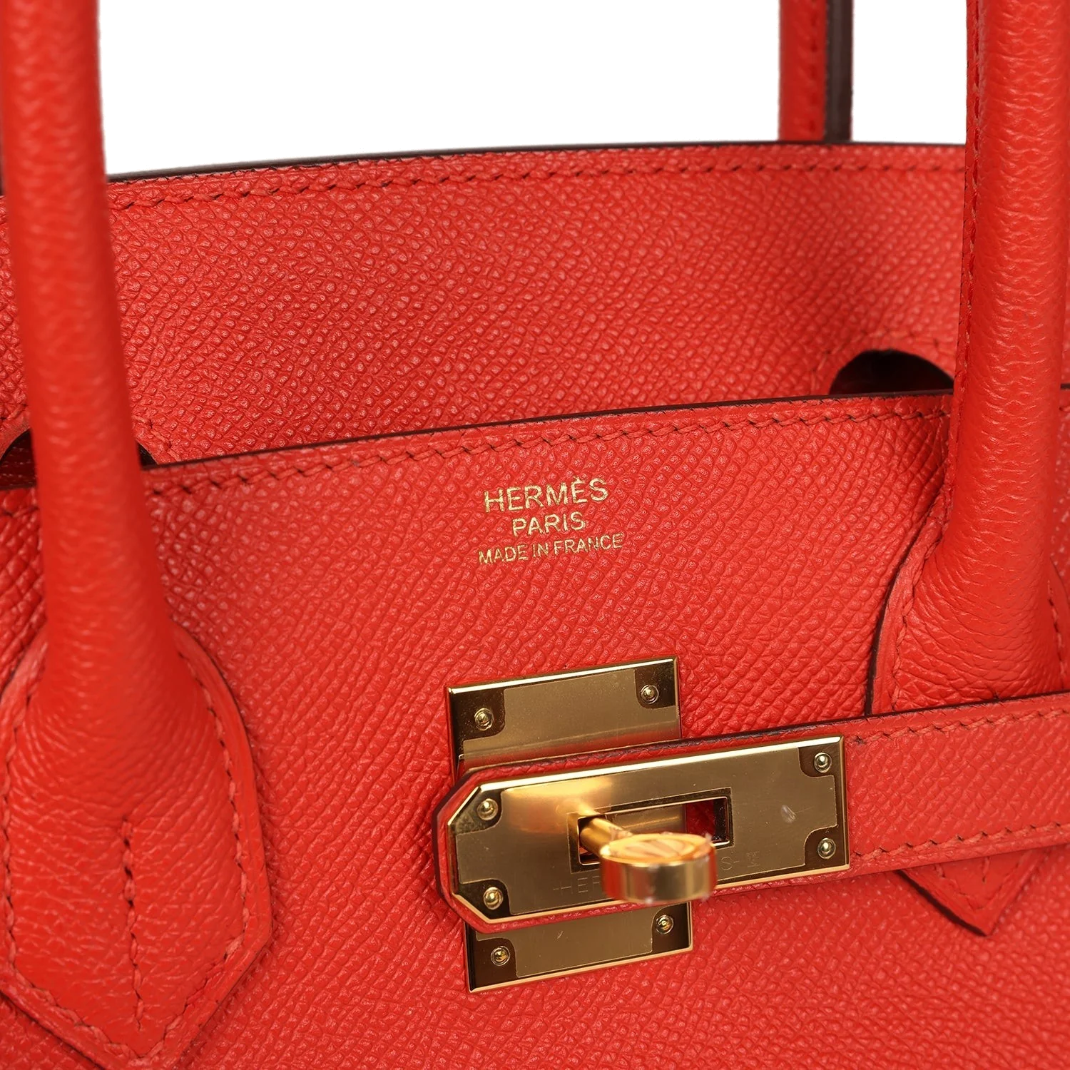 Hermes Birkin 30 Rouge Tomate Epsom Gold Hardware Красный томат — фото 8