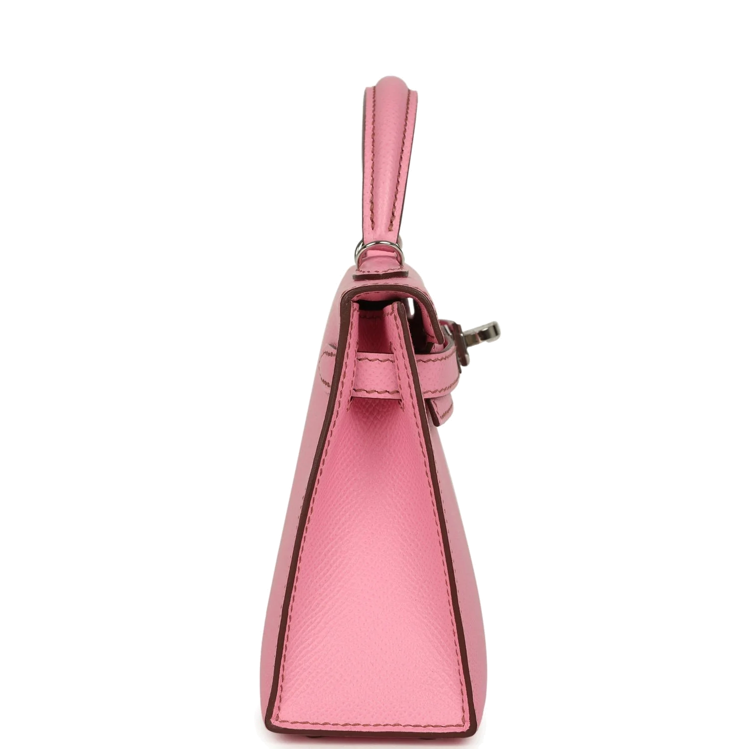 Hermes Kelly Sellier 20 Bubblegum Epsom Palladium Hardware — фото 5