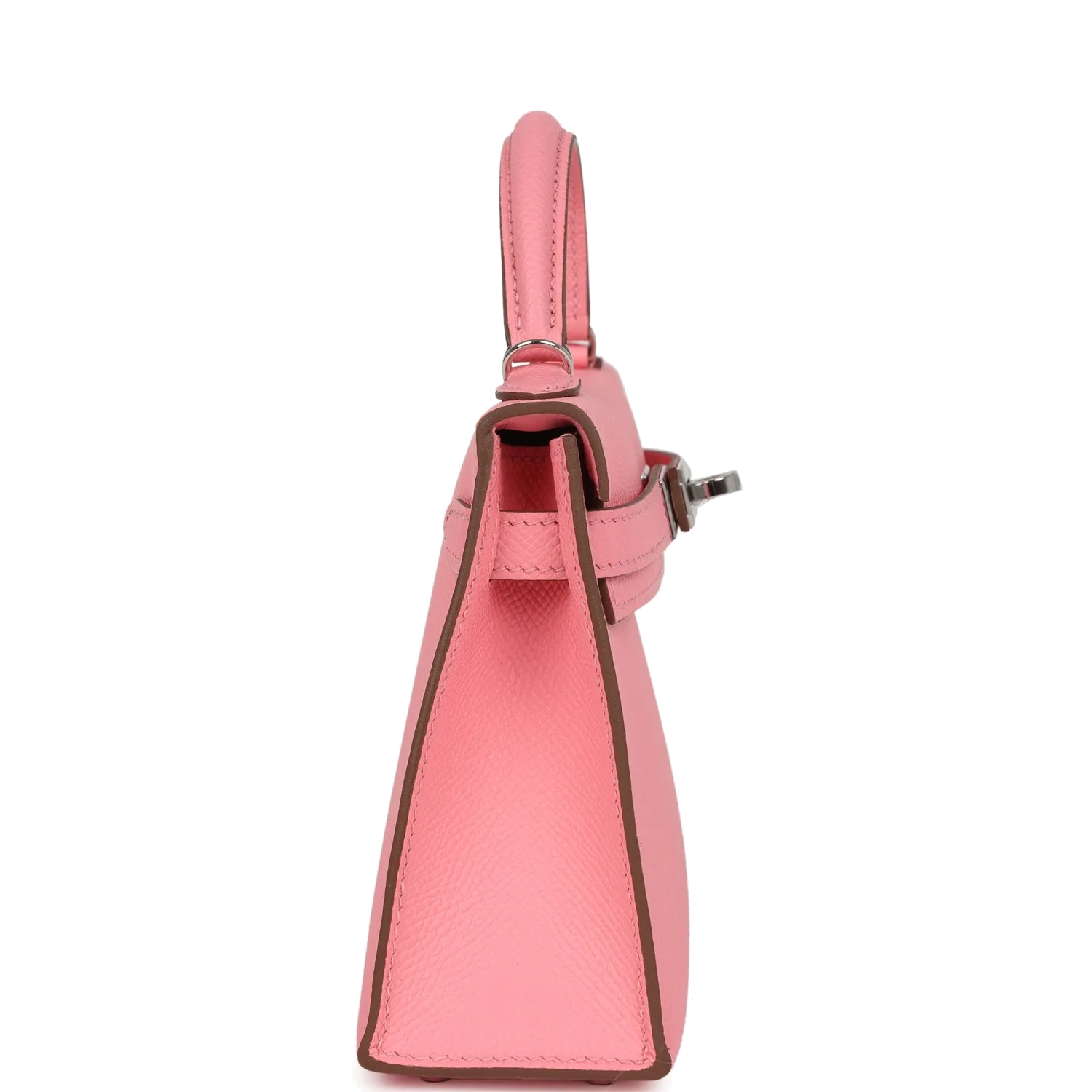 Hermes Kelly Sellier 20 Rose Confetti Epsom Palladium Hardware — фото 4