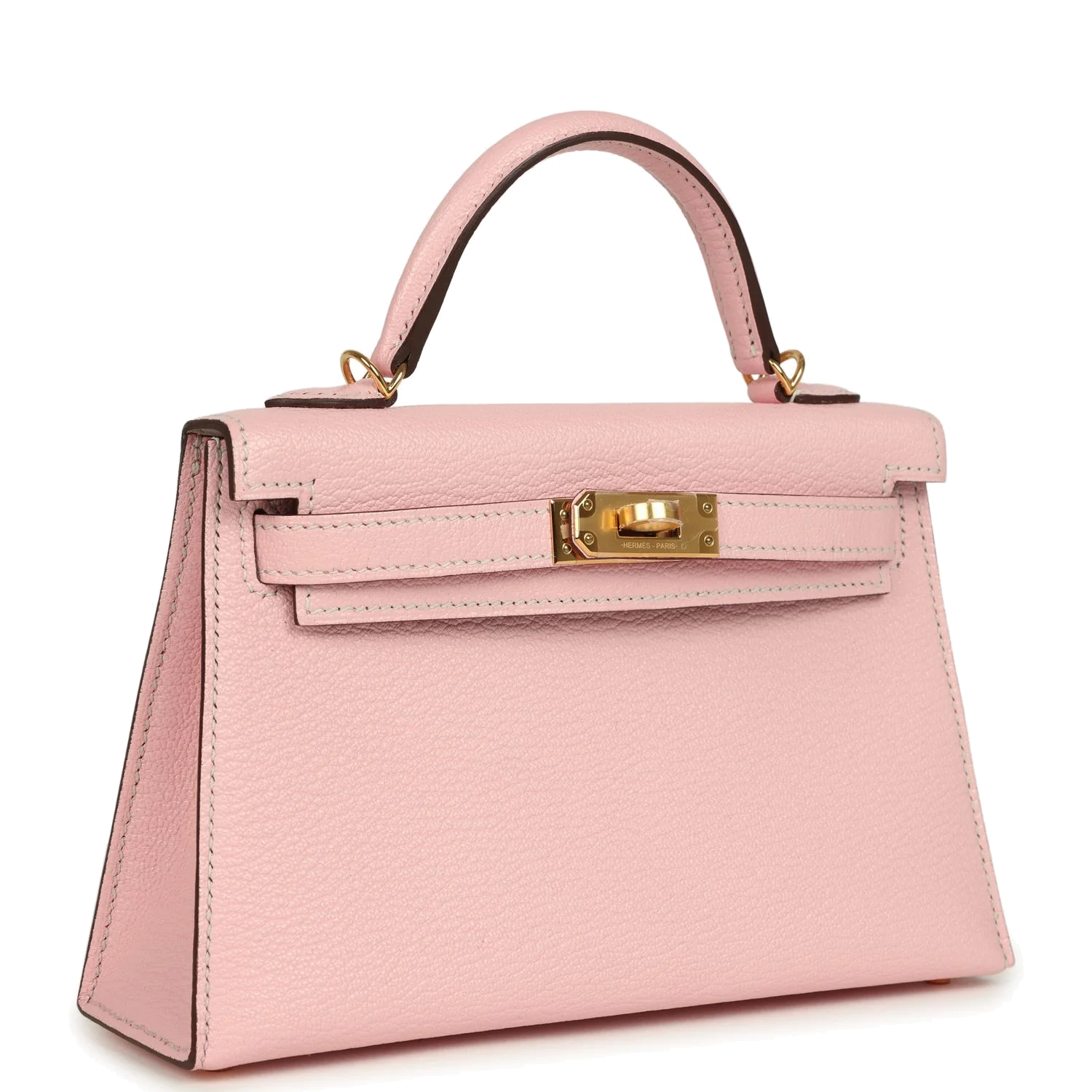 Hermes Special Order (HSS) Kelly Sellier 20 Rose Sakura Verso Chevre Mysore Gold Hardware — фото 3