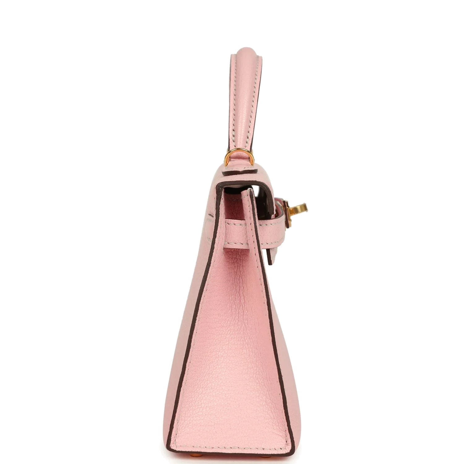 Hermes Special Order (HSS) Kelly Sellier 20 Rose Sakura Verso Chevre Mysore Gold Hardware — фото 4