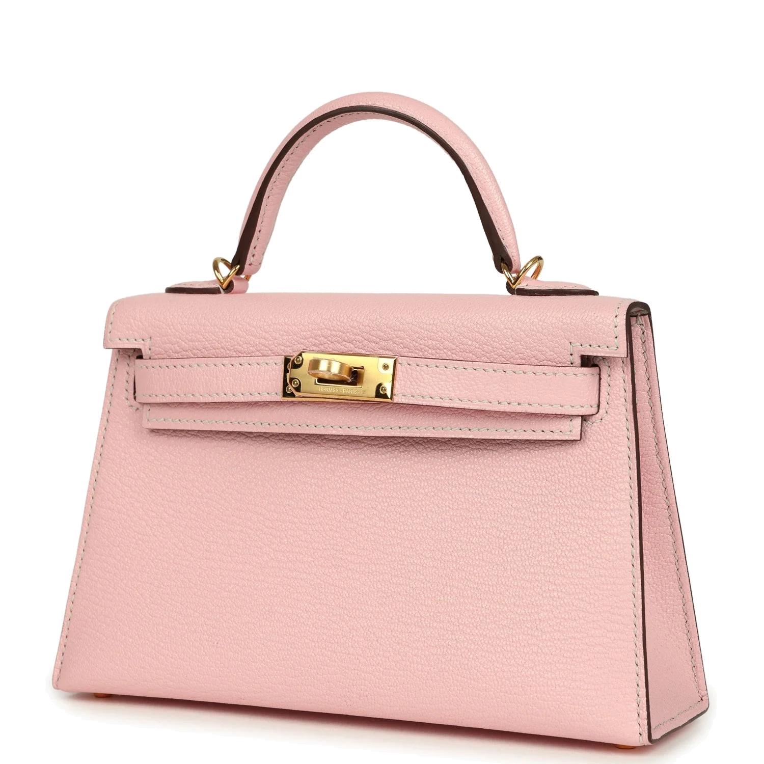 Hermes Special Order (HSS) Kelly Sellier 20 Rose Sakura Verso Chevre Mysore Gold Hardware — фото 6