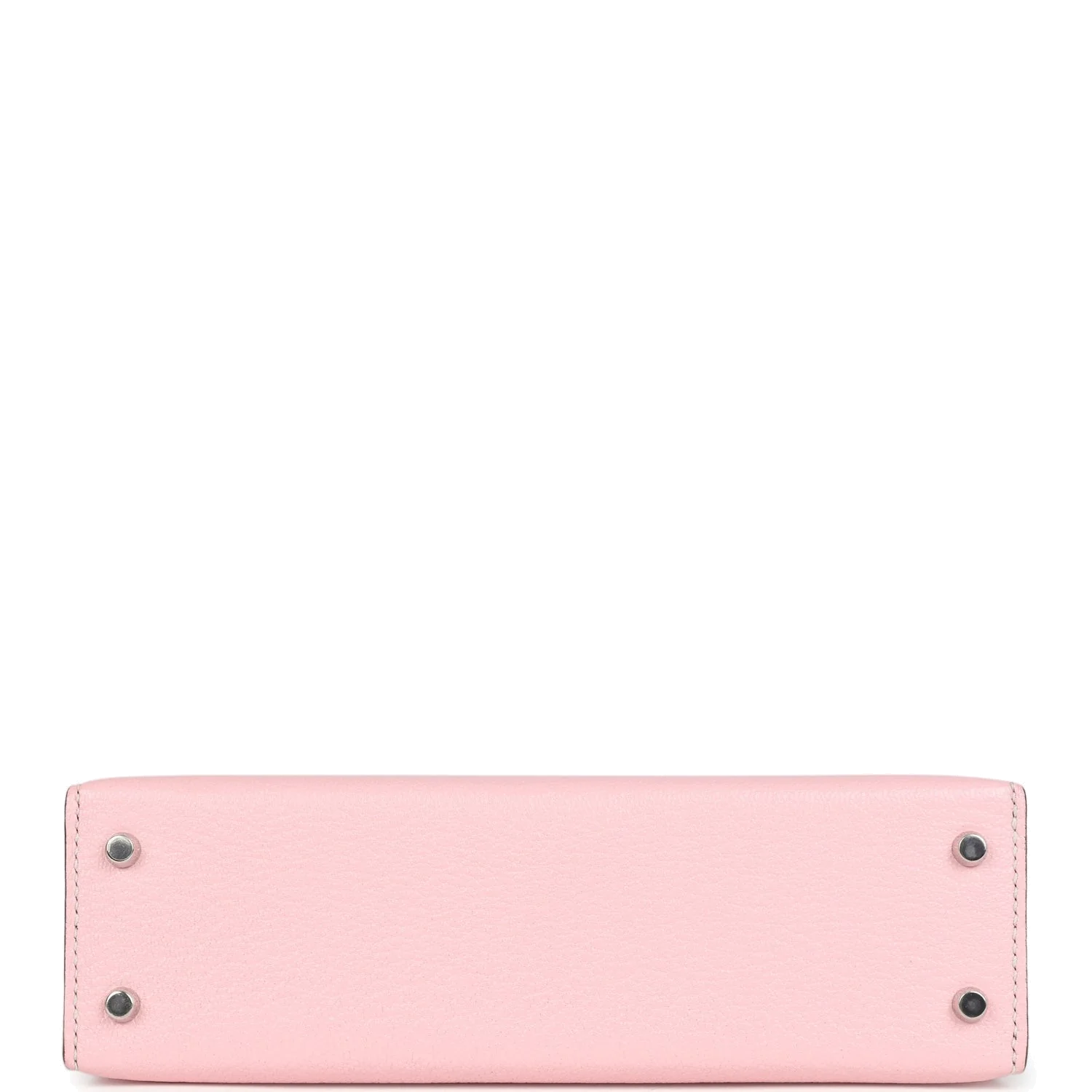 Hermes Special Order (HSS) Kelly Sellier 20 Rose Sakura and Bleu Brume Chevre Palladium Hardware — фото 7