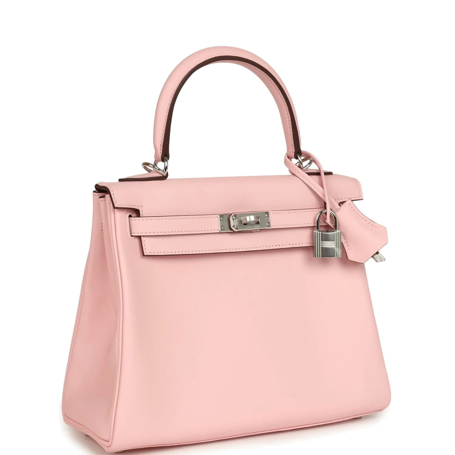 Hermes Kelly Retourne 25 Rose Sakura Swift Palladium Hardware — фото 3