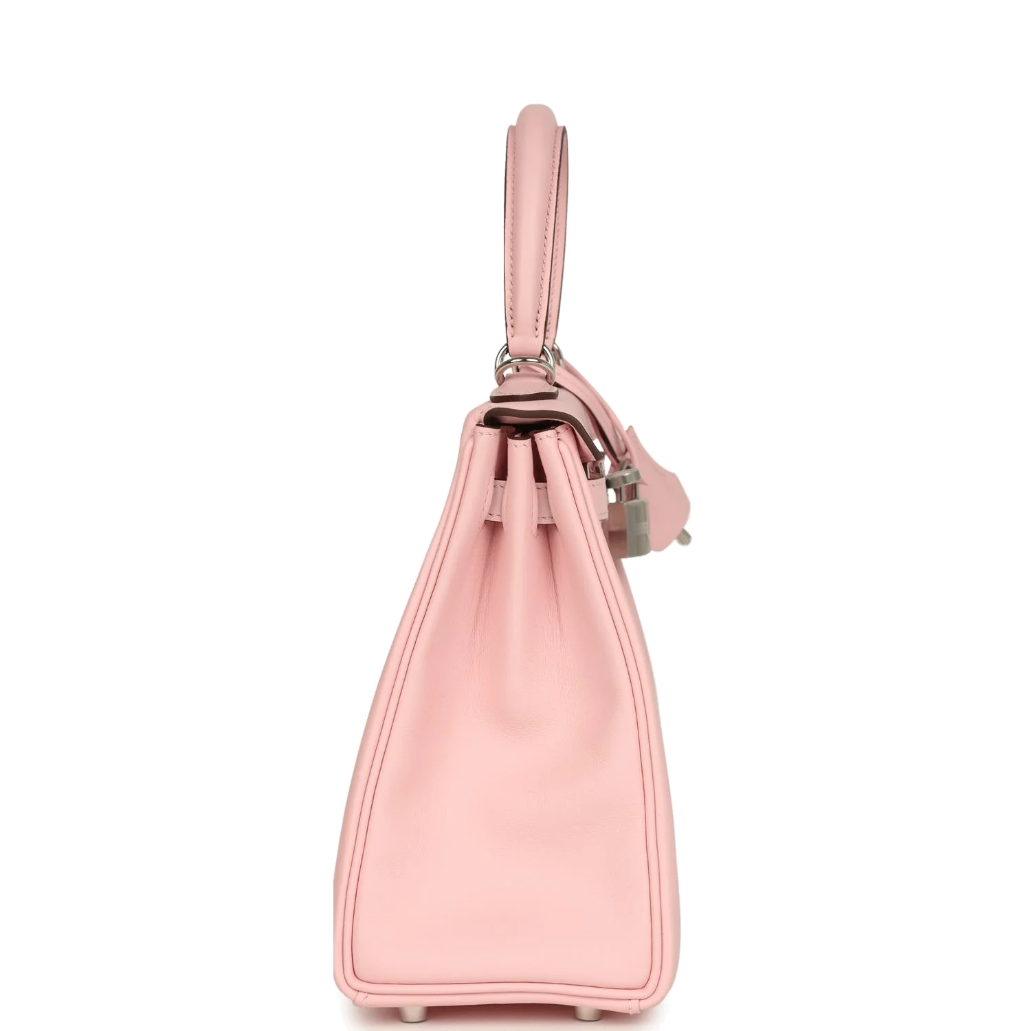 Hermes Kelly Retourne 25 Rose Sakura Swift Palladium Hardware — фото 4