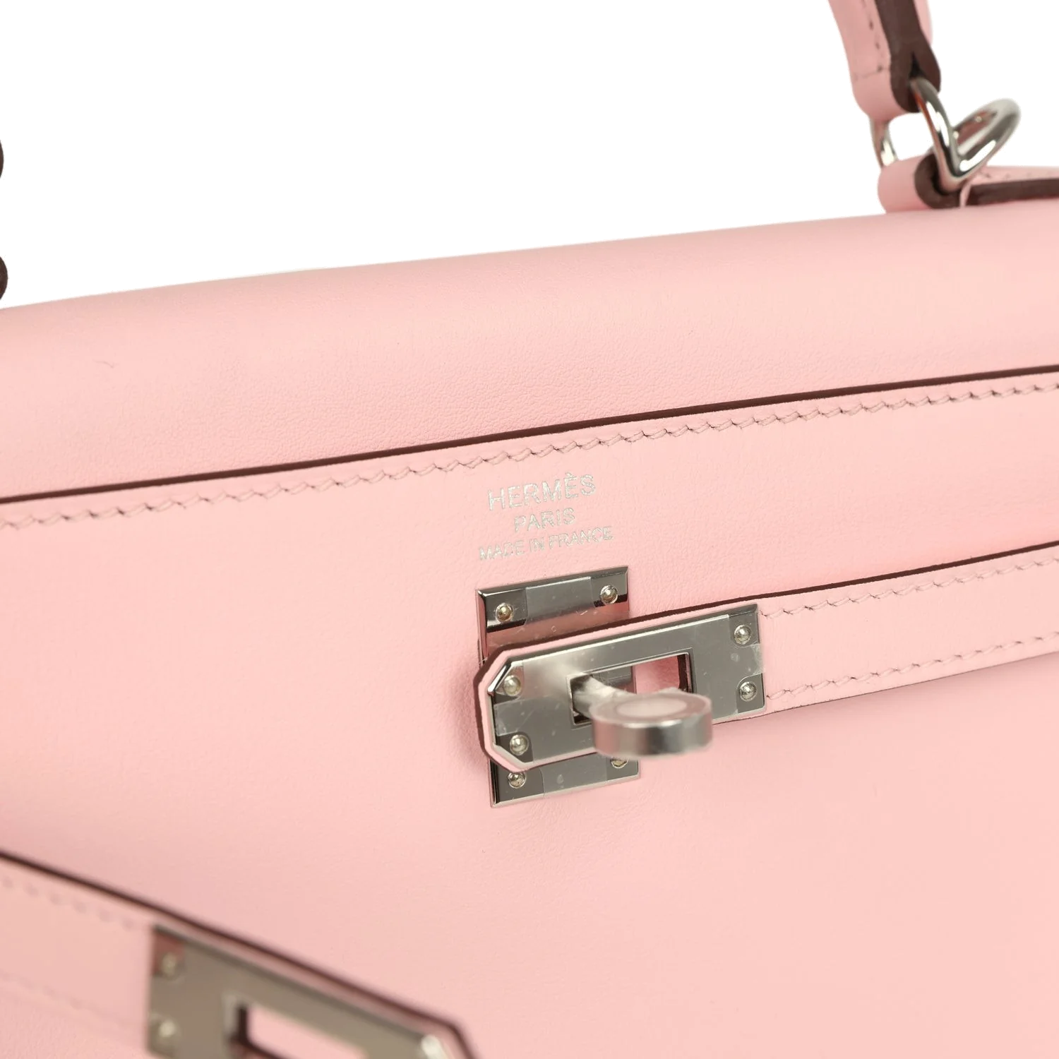 Hermes Kelly Retourne 25 Rose Sakura Swift Palladium Hardware — фото 8