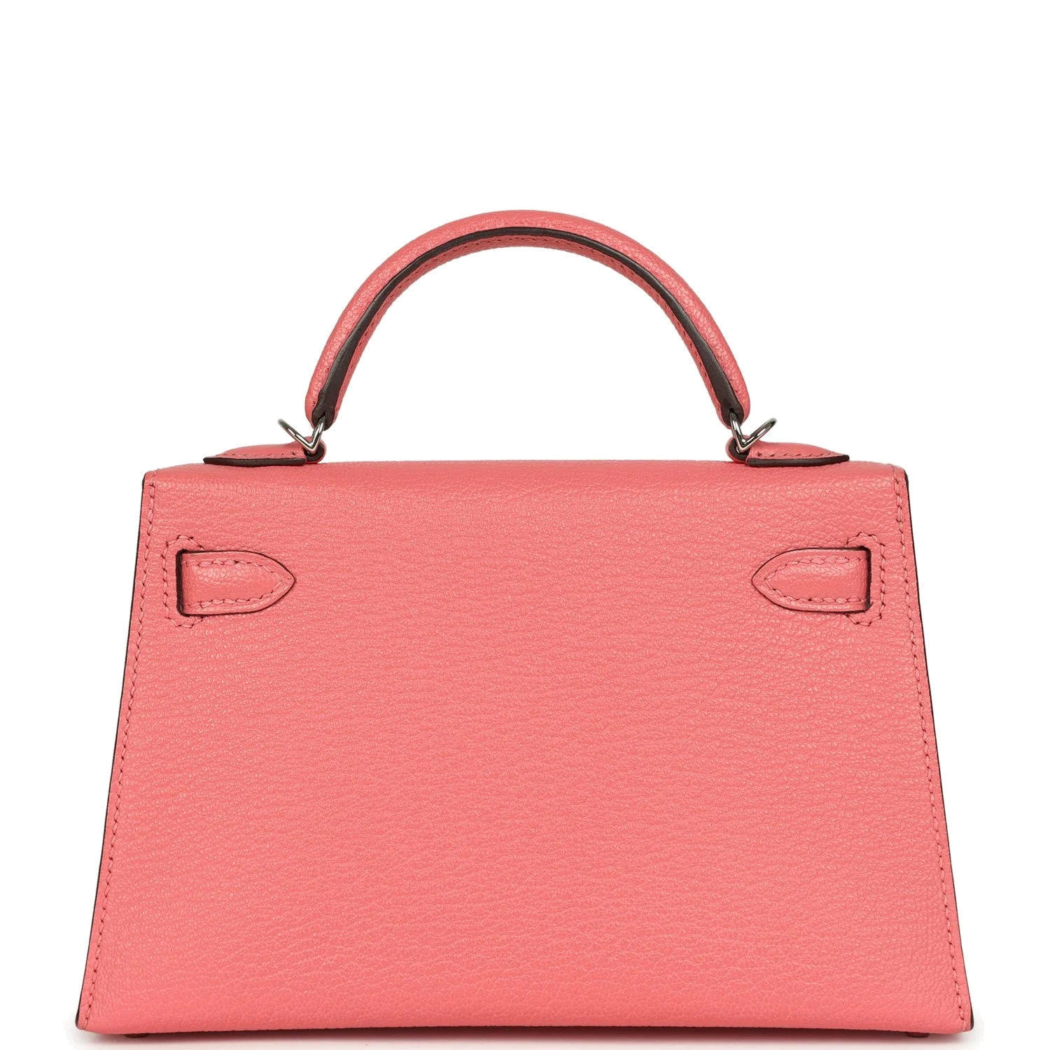 Hermes Kelly Sellier 20 Rose Lipstick Chevre Mysore Palladium Hardware — фото 5