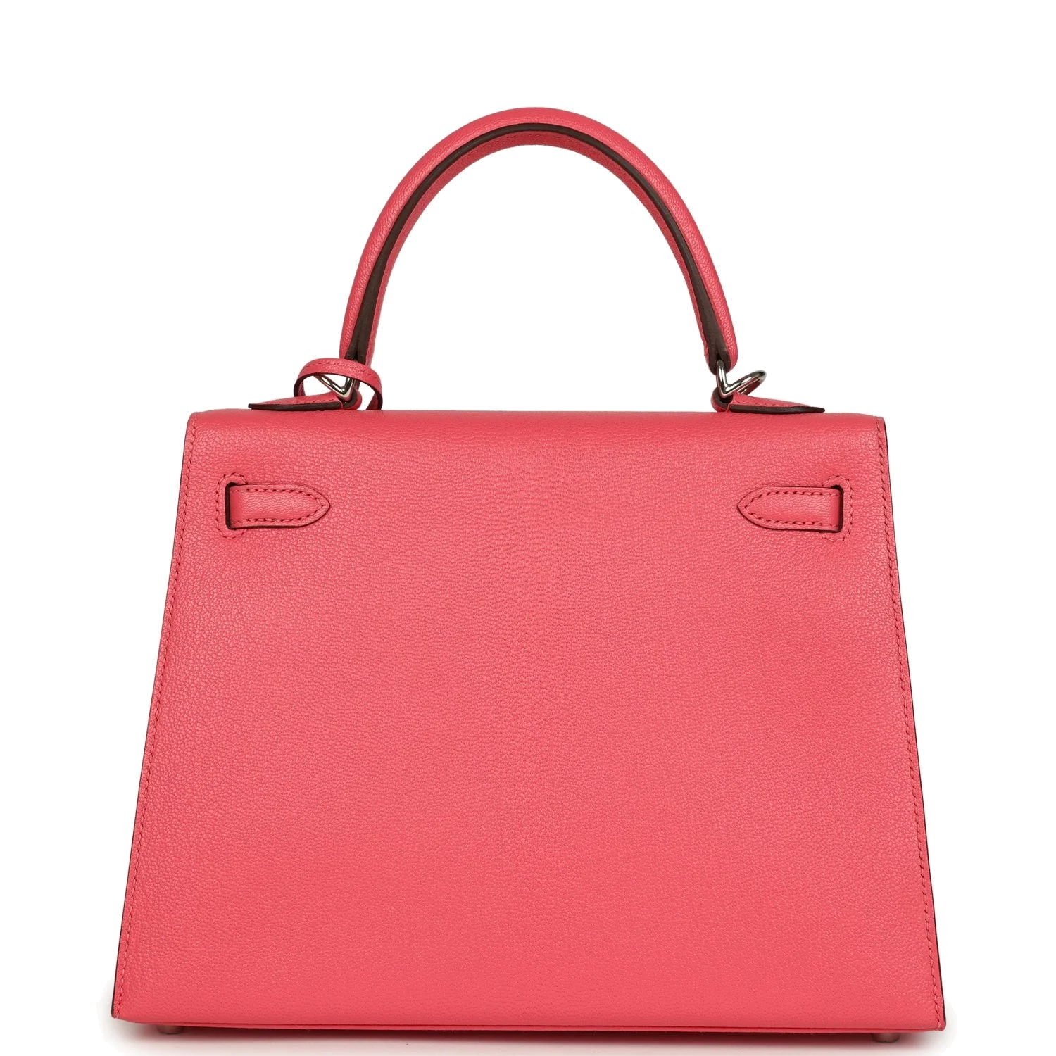 Hermes Kelly Sellier 25 Rose Lipstick Chevre Mysore Palladium Hardware — фото 5