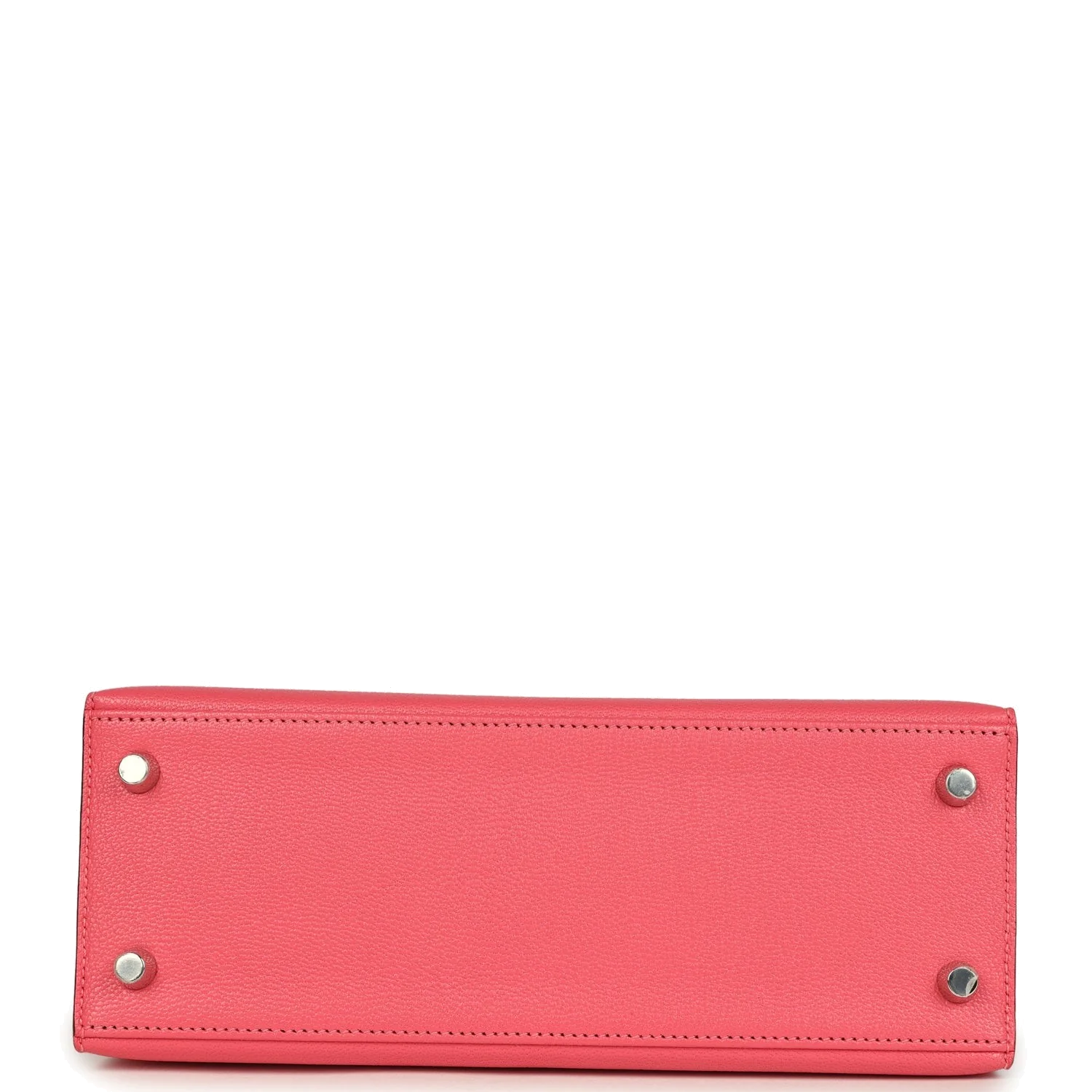 Hermes Kelly Sellier 25 Rose Lipstick Chevre Mysore Palladium Hardware — фото 7