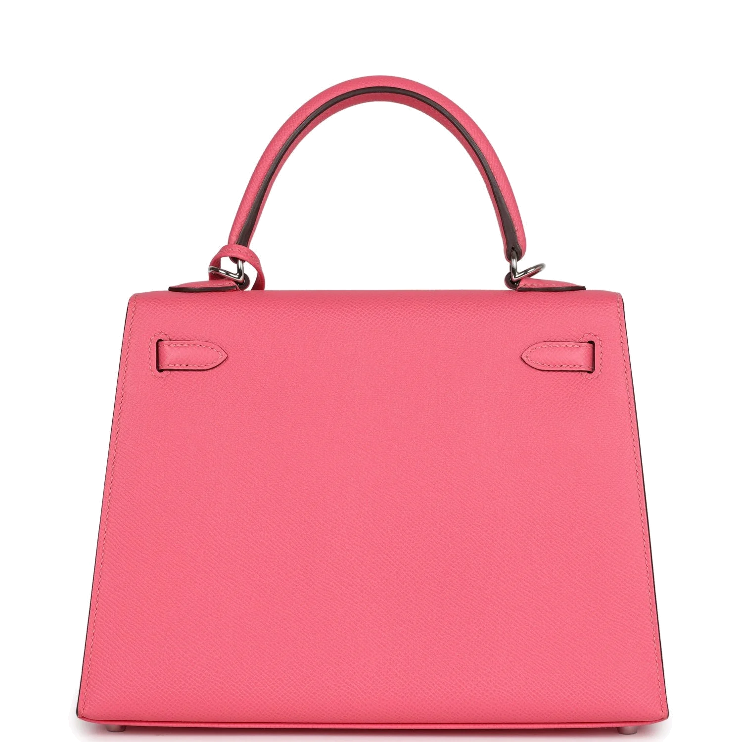 Hermes Kelly Sellier 25 Rose Azalee Epsom Palladium Hardware — фото 5