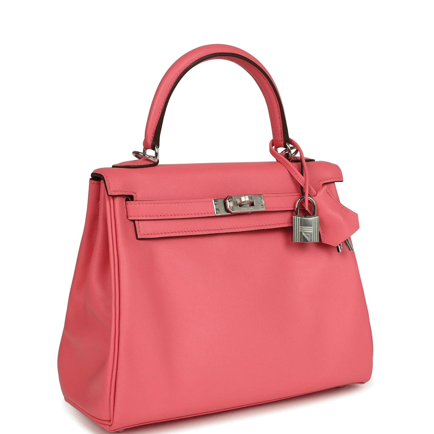 Hermes Kelly Retourne 25 Rose Azalee Swift Palladium Hardware — фото 3