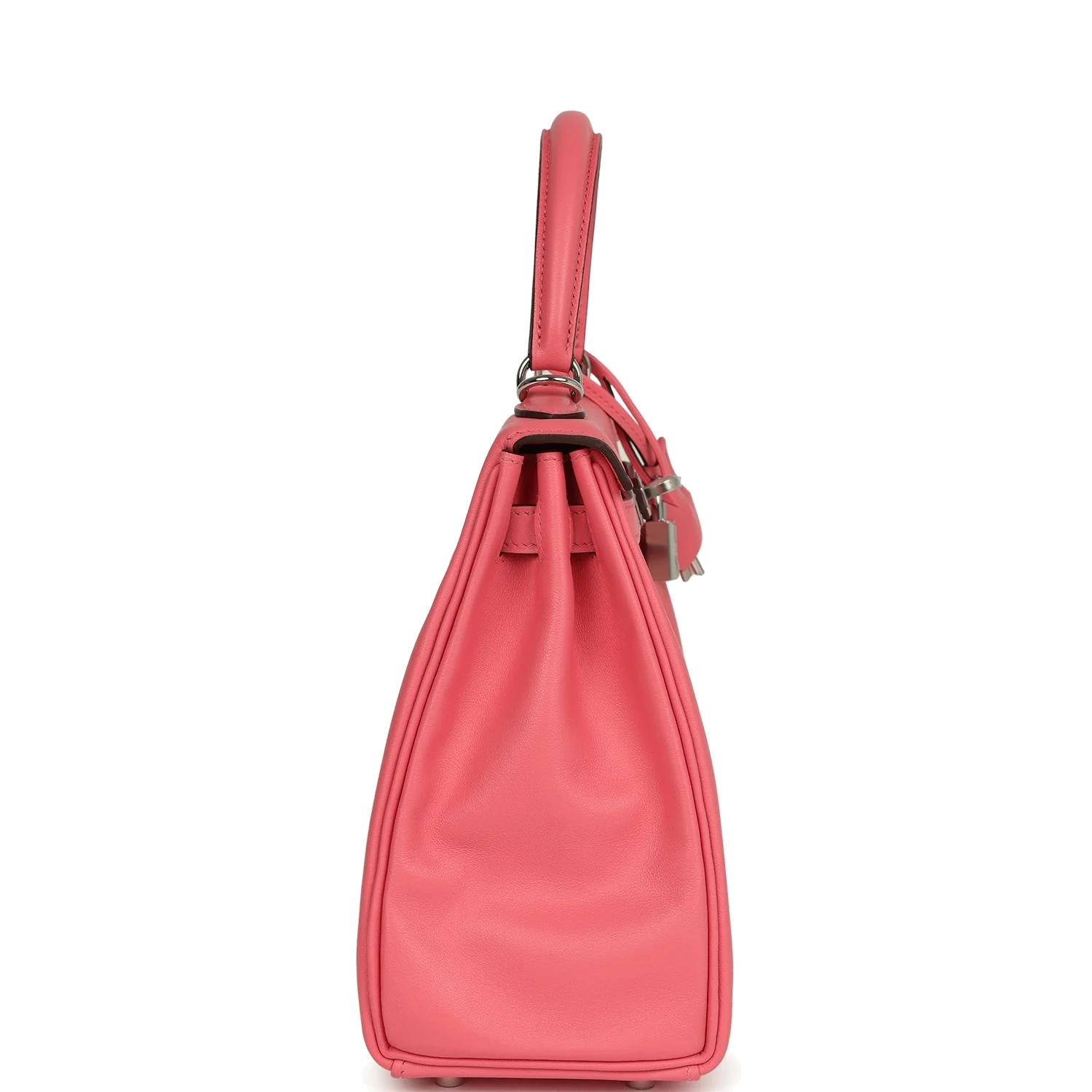 Hermes Kelly Retourne 25 Rose Azalee Swift Palladium Hardware — фото 4